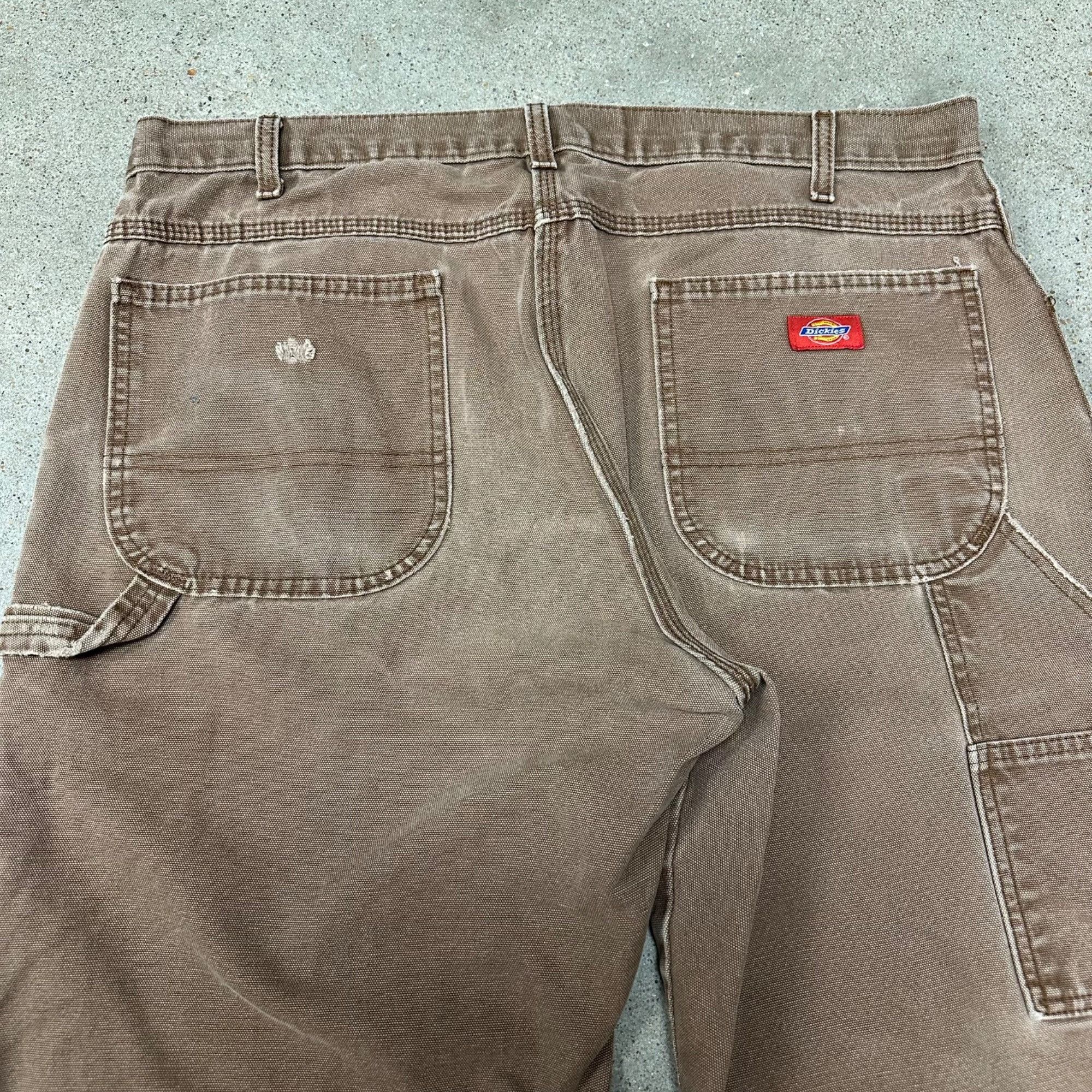 Dickies × Vintage Vintage Dickies Brown Canvas Carpenter Work Pants Size US 38 / EU 54 - 4 Thumbnail