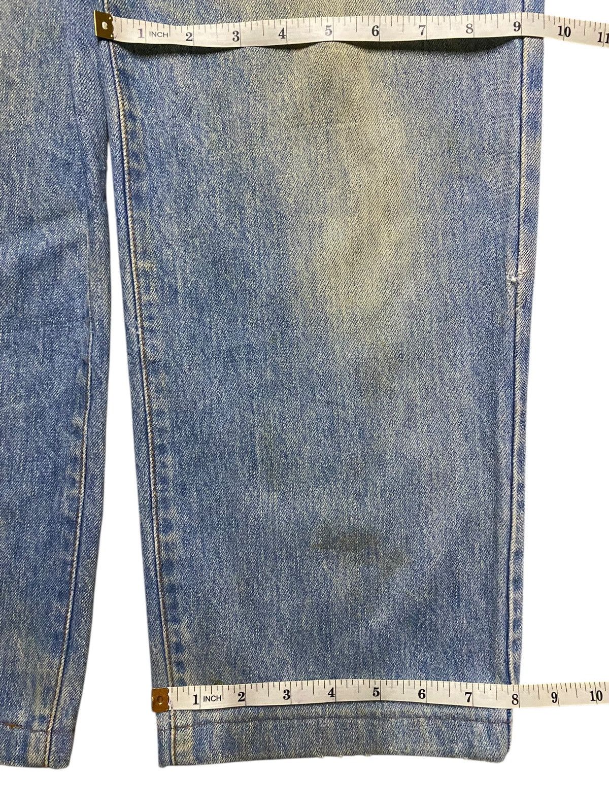Valentino Vtg Mario Valentino Dirty Mud Wash Distressed Loose Jeans Size US 31 - 18 Thumbnail