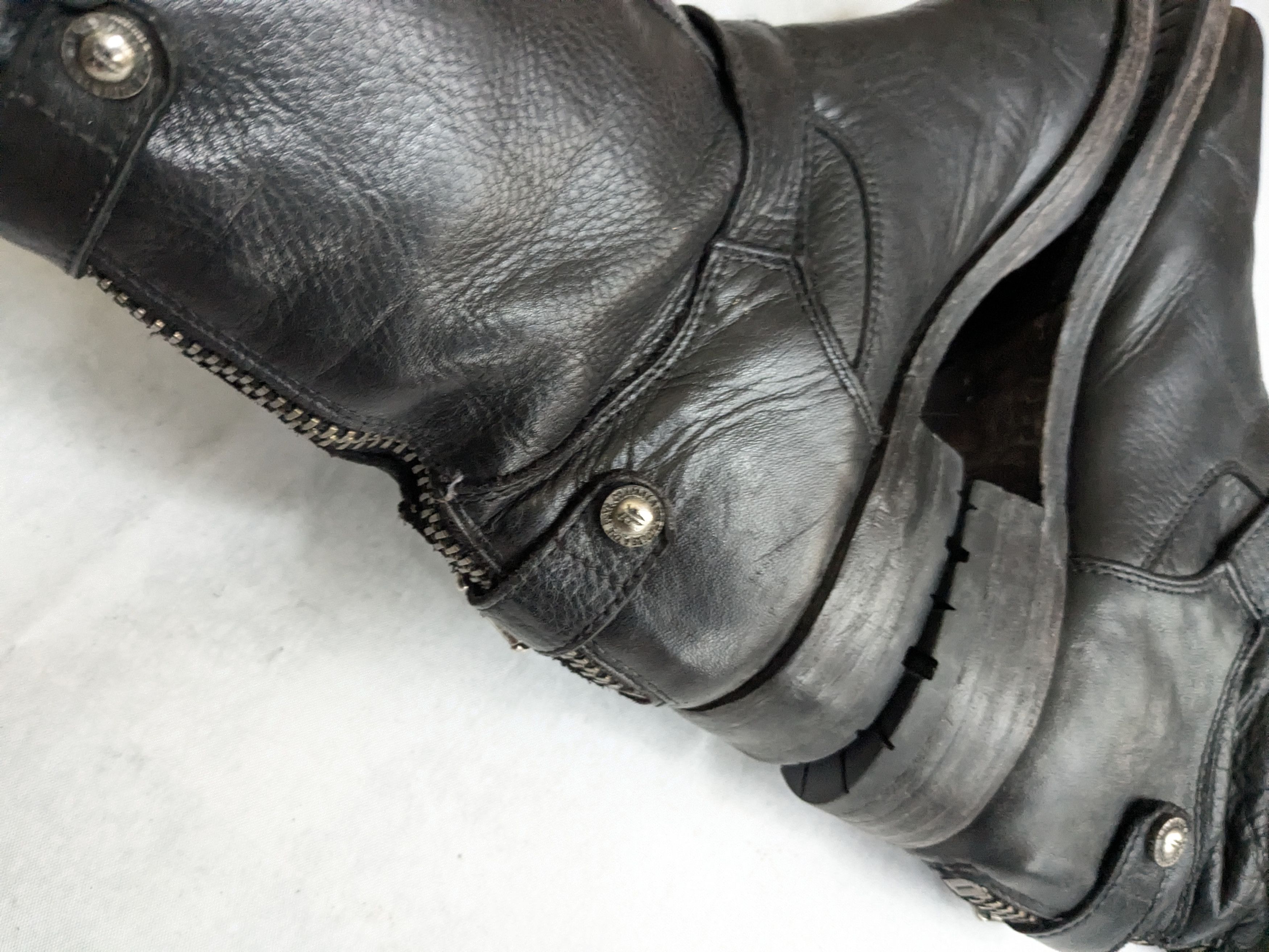 Frye Frye Engineer Boots Black Leather 7.5 Motorcycle Biker Size US 7.5 / EU 40-41 - 12 Thumbnail
