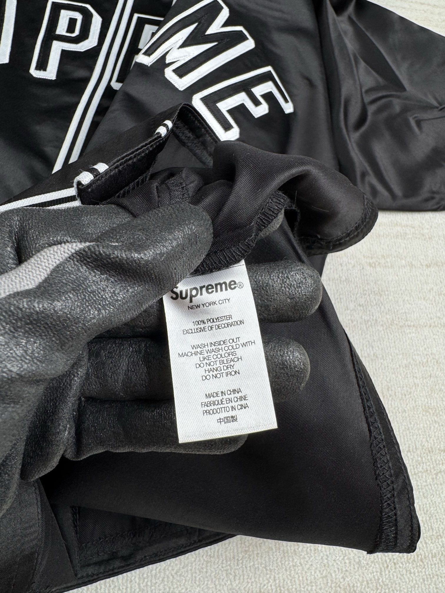 Mitchell & Ness × Supreme Satin baseball jersey Size US L / EU 52-54 / 3 - 12 Thumbnail