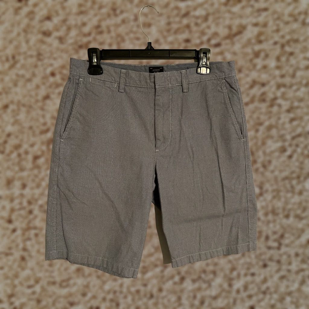 J.Crew J.CREW Blue Houndstooth Preppy Casual Chino Shorts Men's 31W 10.5L Size US 32 / EU 48 - 1 Thumbnail