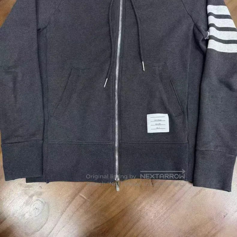 Thom Browne Thom Browne Grey Zip-Up Jacket Size US L / EU 52-54 / 3 - 4 Thumbnail