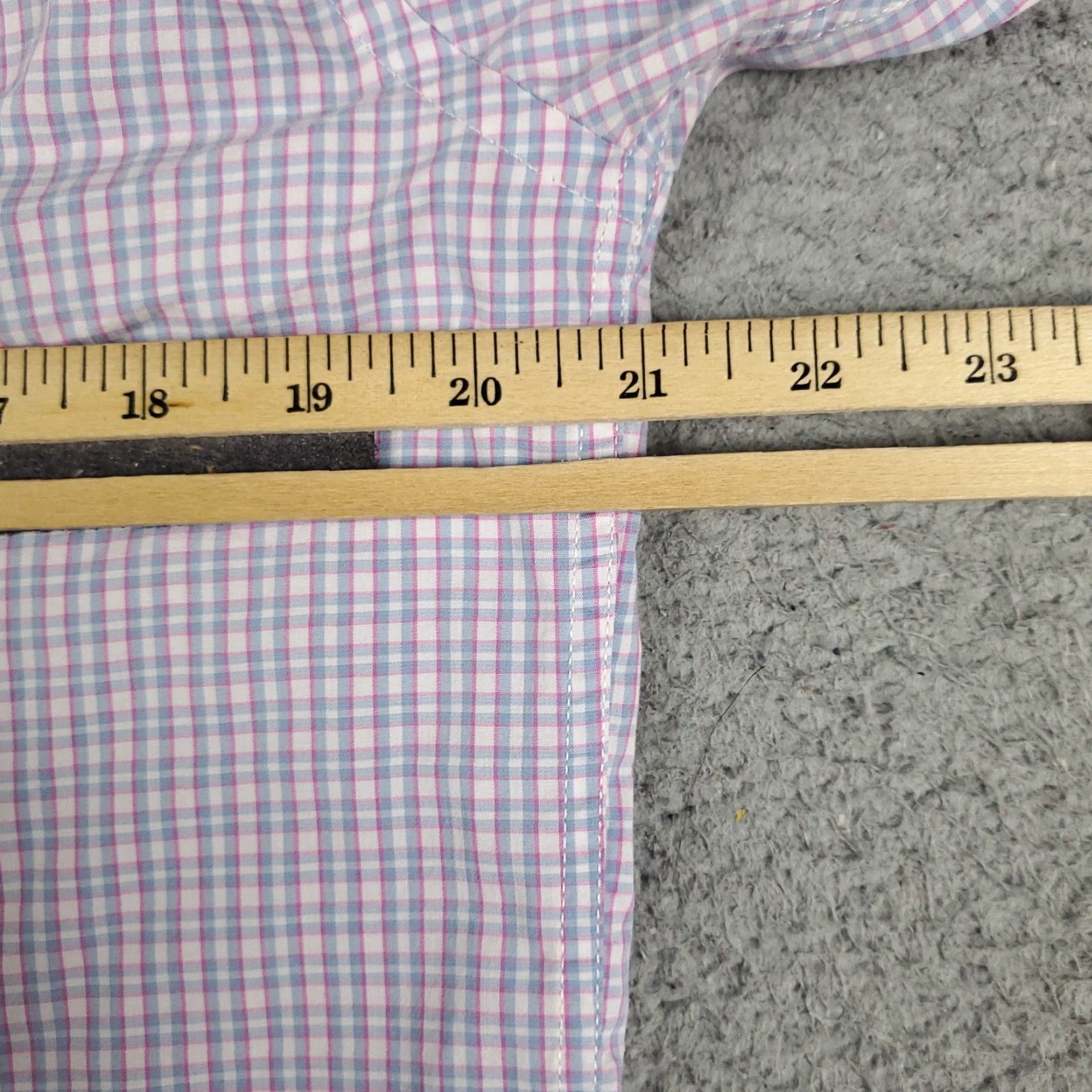 UNTUCKit UNTUCKit Shirt Mens Medium Blue Purple Plaid Button Up Long Sleeve Regular Fit Pockets Casual Workwear Size US M / EU 48-50 / 2 - 6 Thumbnail