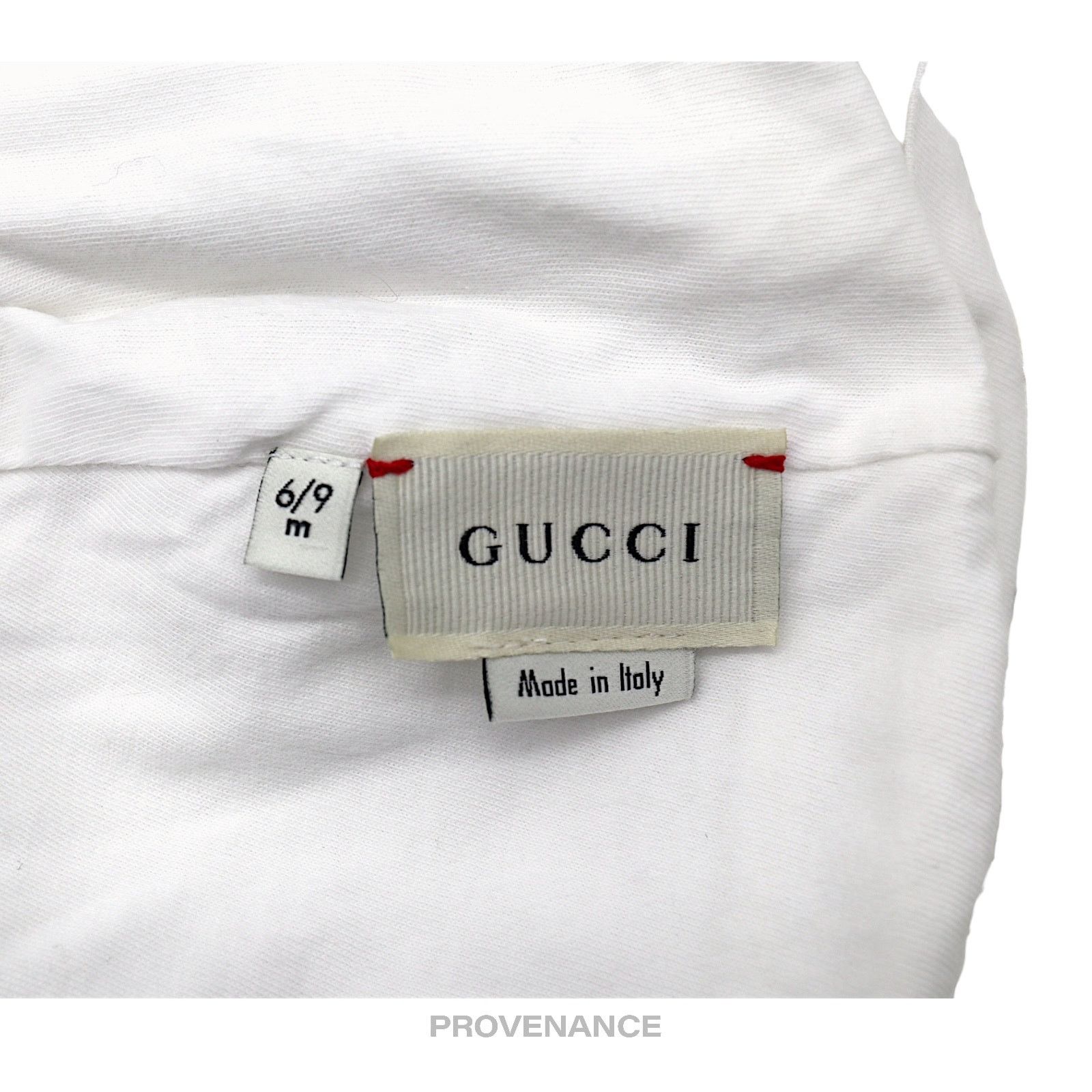 Gucci 🔴 Gucci Baby Cotton Cap - Bee White Size ONE SIZE - 3 Thumbnail