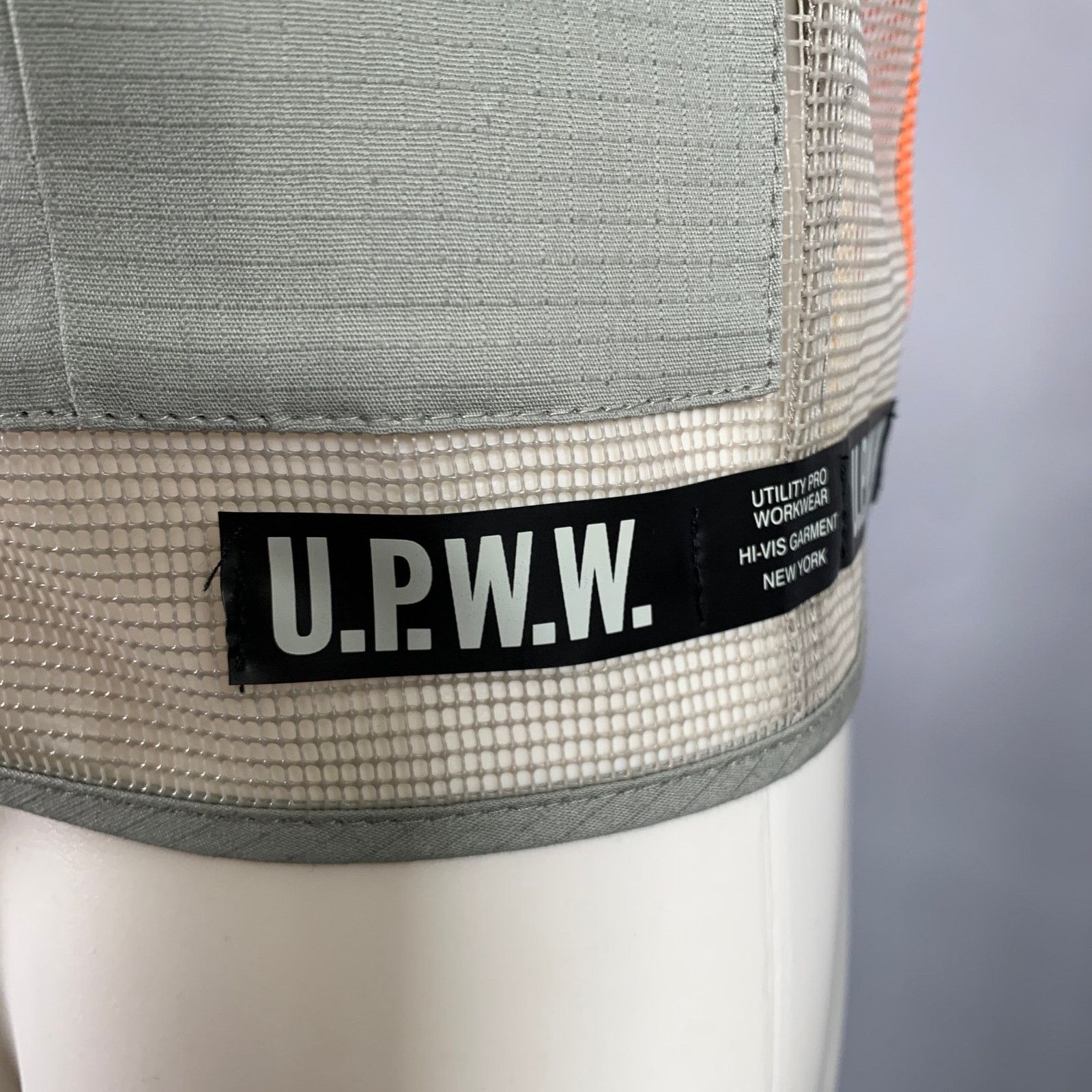 U.P.W.W. U.P.W.W. Size XS Grey Orange Mesh Polyurethane Utility Vest Size US XS / EU 42 / 0 - 2 Thumbnail