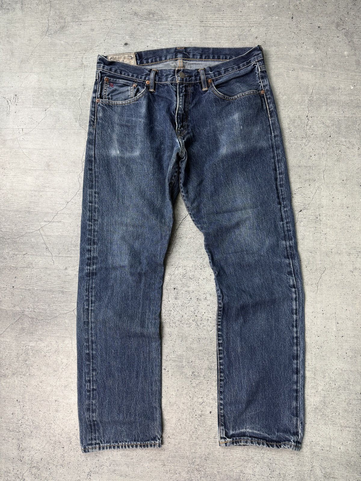 Polo Ralph Lauren Polo Ralph Lauren Jeans Men34x32 Blue Denim Varick Patchwork Size US M / EU 48-50 / 2 - 3 Thumbnail