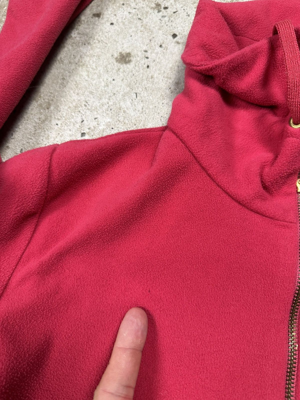 Moncler × Vintage Vintage Y2K Moncler Rare Pink Fleece Full Zip Sweatshirt Size M / US 6-8 / IT 42-44 - 13 Thumbnail
