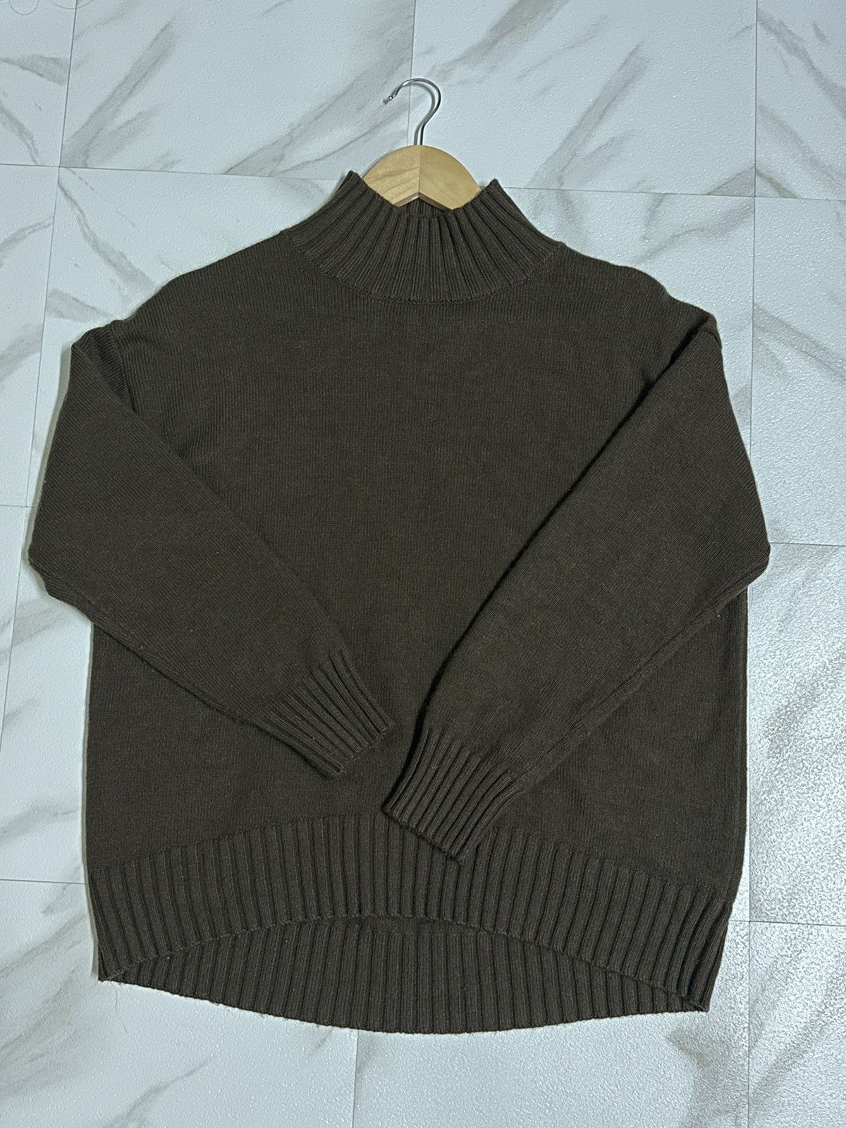 GU DARK BROWN HIGH NECK KNITWEAR Size M / US 6-8 / IT 42-44 - 1 Preview
