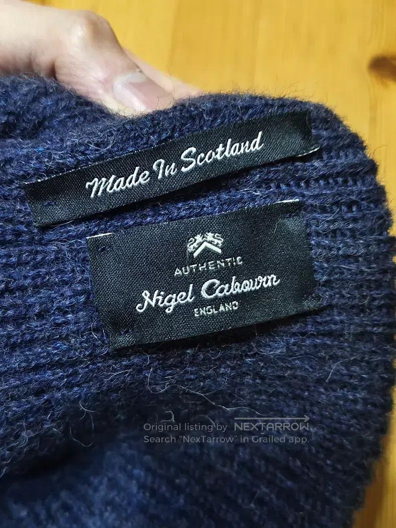 Nigel Cabourn Nigel Cabourn Wool Beanie Classic Dark Blue Size ONE SIZE - 3 Thumbnail