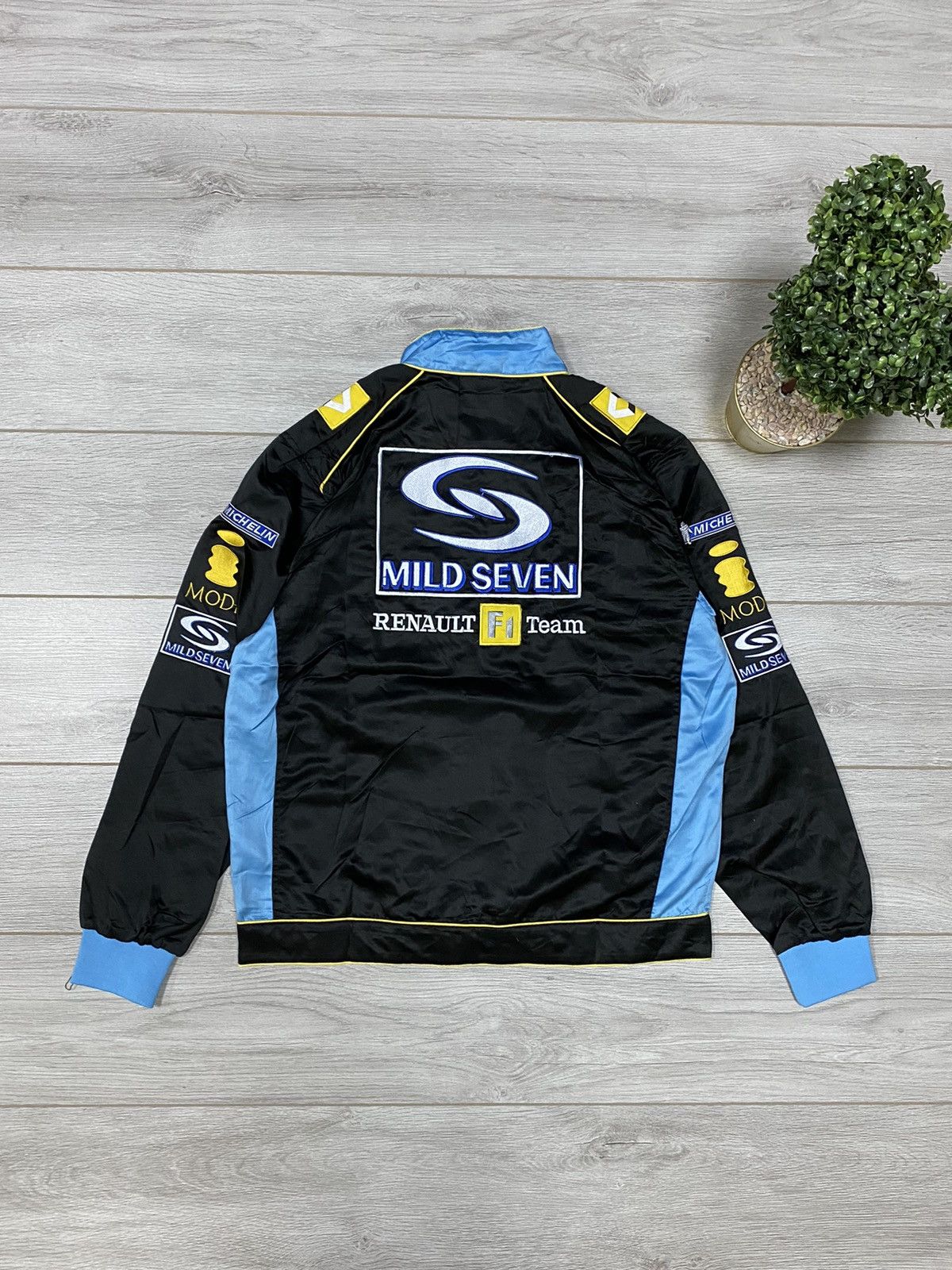 RENAULT F1 TEAM Mild Seven Jacket Fleece Fernando Alonso Rare Elf Mens Sz Medium EUR 69,98
