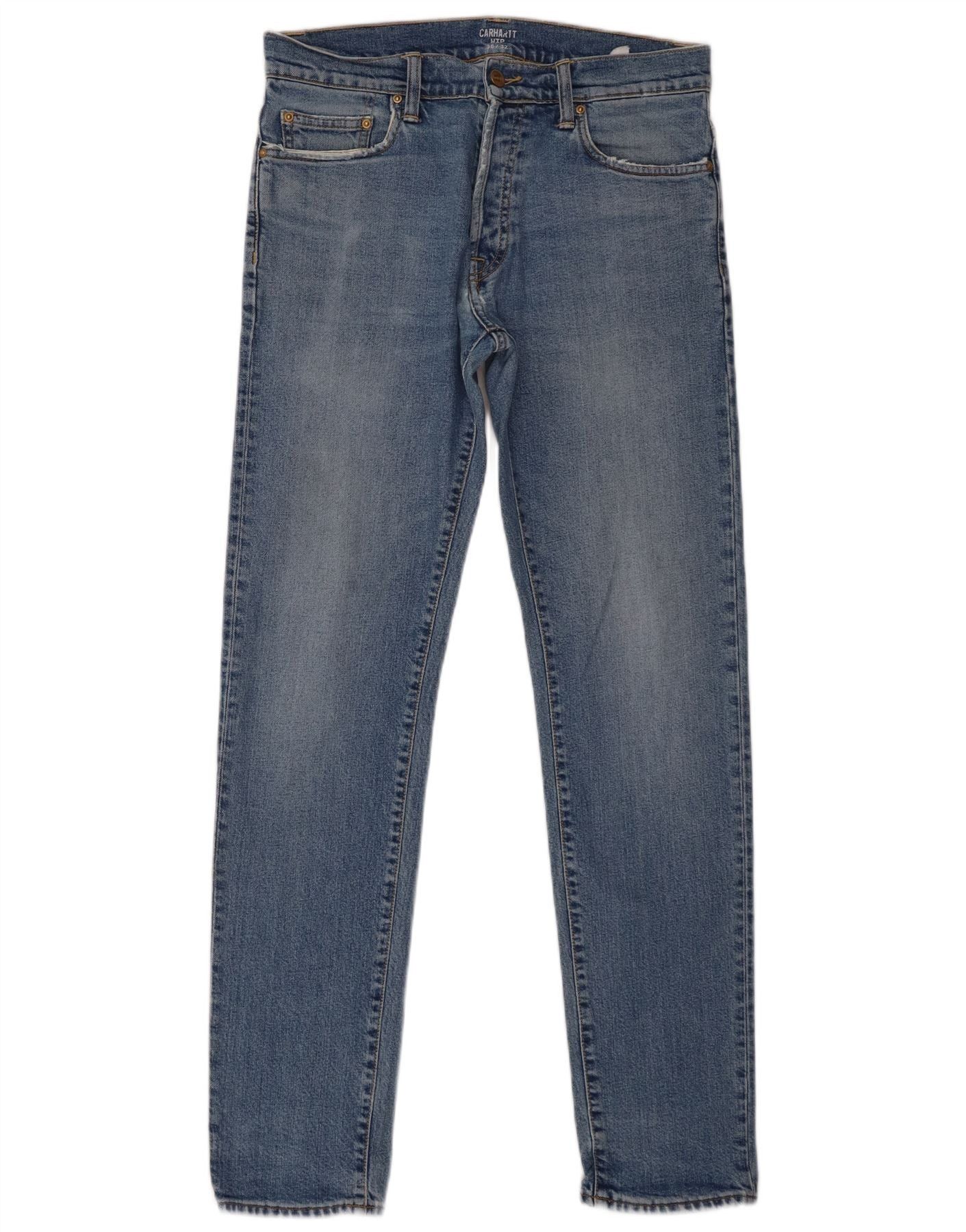 Carhartt Mens Wip Skinny Jeans W30 L32 Blue Cotton Size US 30 / EU 46 - 1 Thumbnail