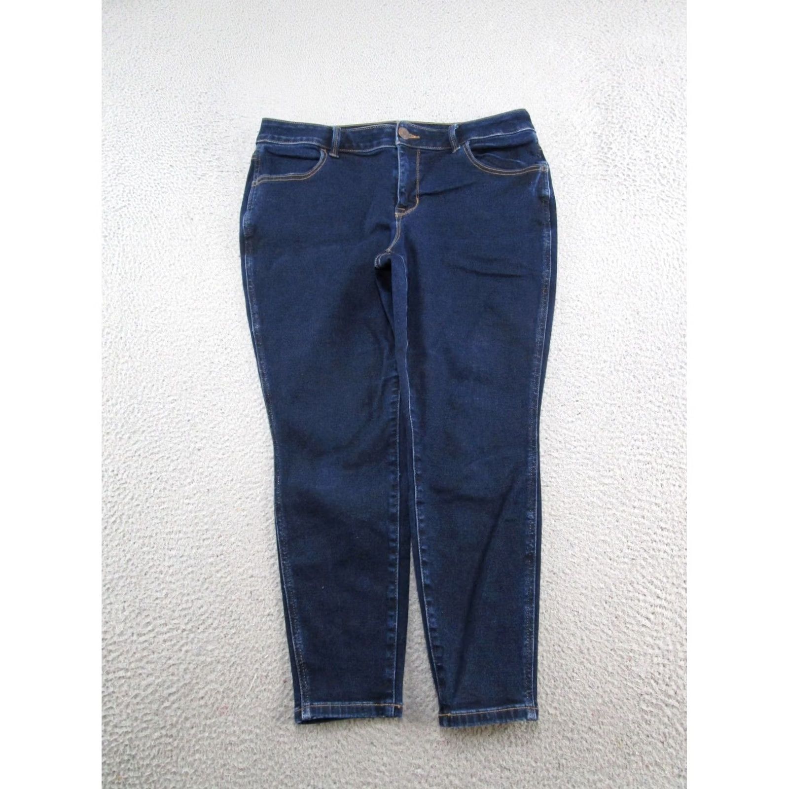 Vintage Maurices Jeans Denim Skinny Stretch Dark Wash L X Short Size L Blue 5-Pocket Style Womens Jeans Size 36" / US 14 / IT 50 - 2 Thumbnail