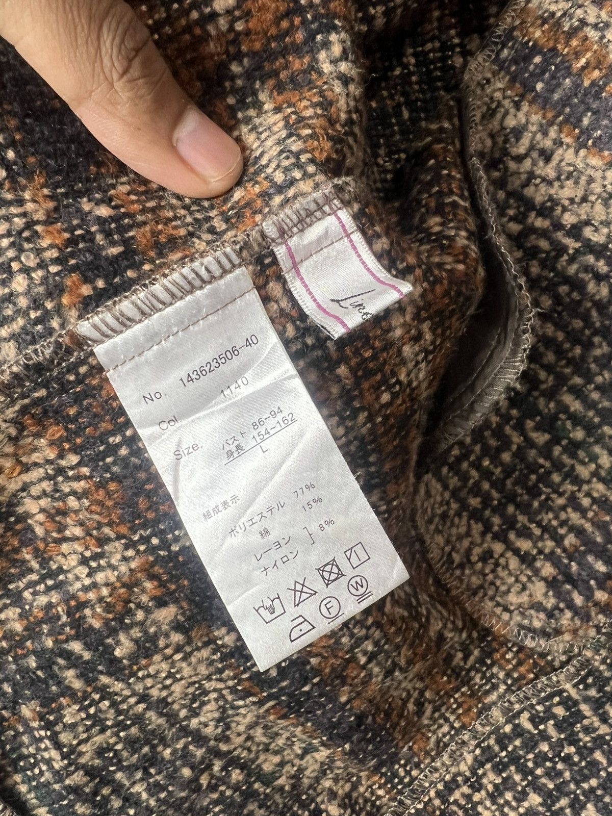Vintage Vintage Liroluce Tweed Houndstooth Plaid Pattern Vest Size US L / EU 52-54 / 3 - 9 Thumbnail