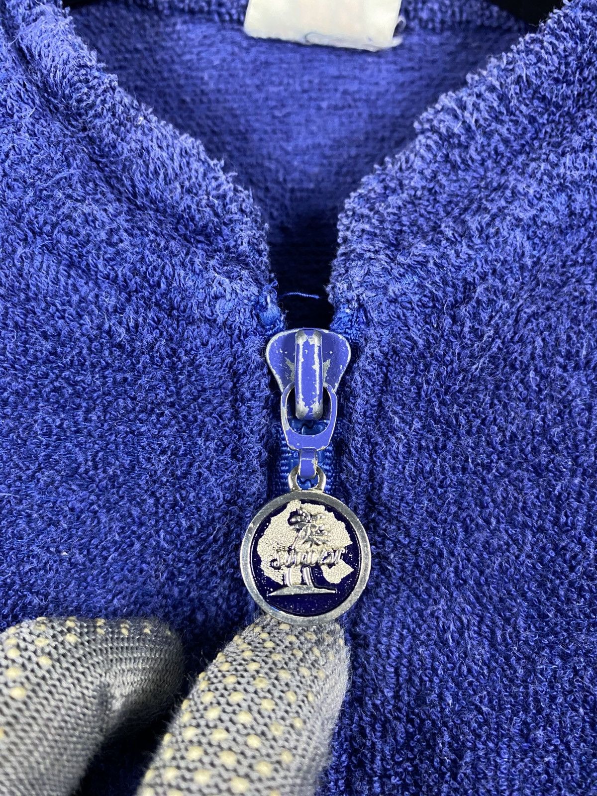Vintage Vintage Tiki Blue Terry Zip-Up Jacket Casual Streetwear Size US S / EU 44-46 / 1 - 7 Thumbnail