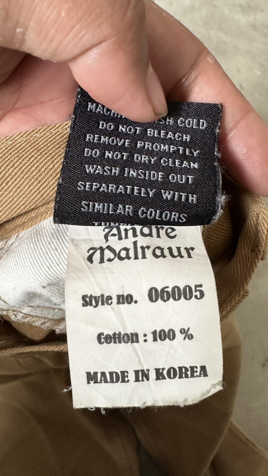 Japanese Brand ANDRE MALRAUR KHAKIS PANT Size US 40 / EU 56 - 10 Thumbnail