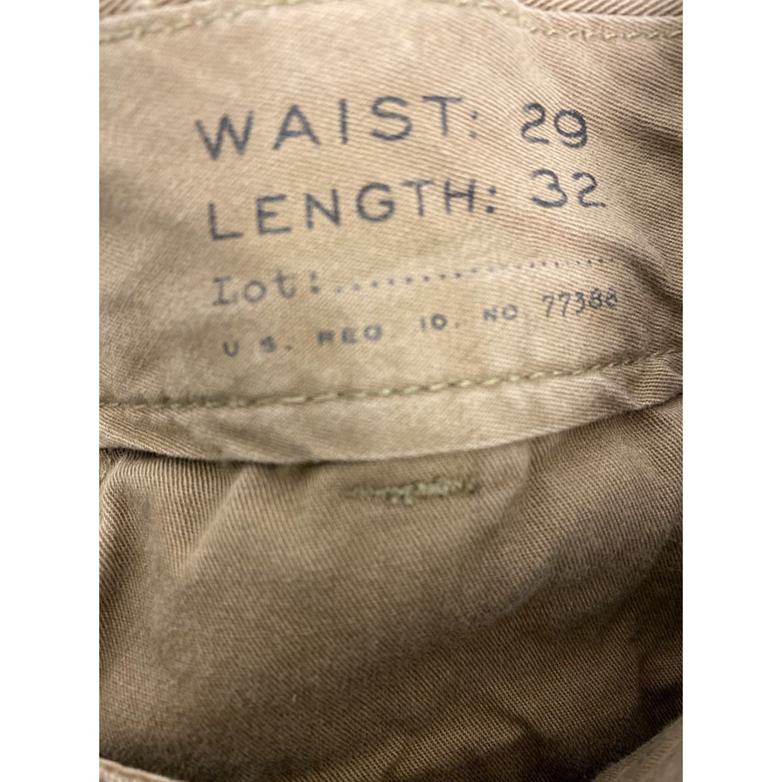 Vintage J Crew Men's Casual Pants 29x32 Cotton Flat Front Chino Cinnamon Brown Regular Fit Size US 29 - 8 Thumbnail
