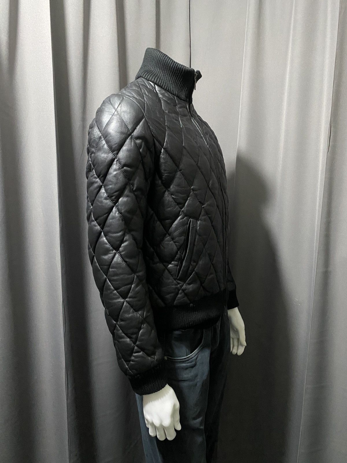 Japanese Brand 2000s- Kawanoyakata Schaffen- Quilted Leather Down Jacket Size US M / EU 48-50 / 2 - 22 Thumbnail