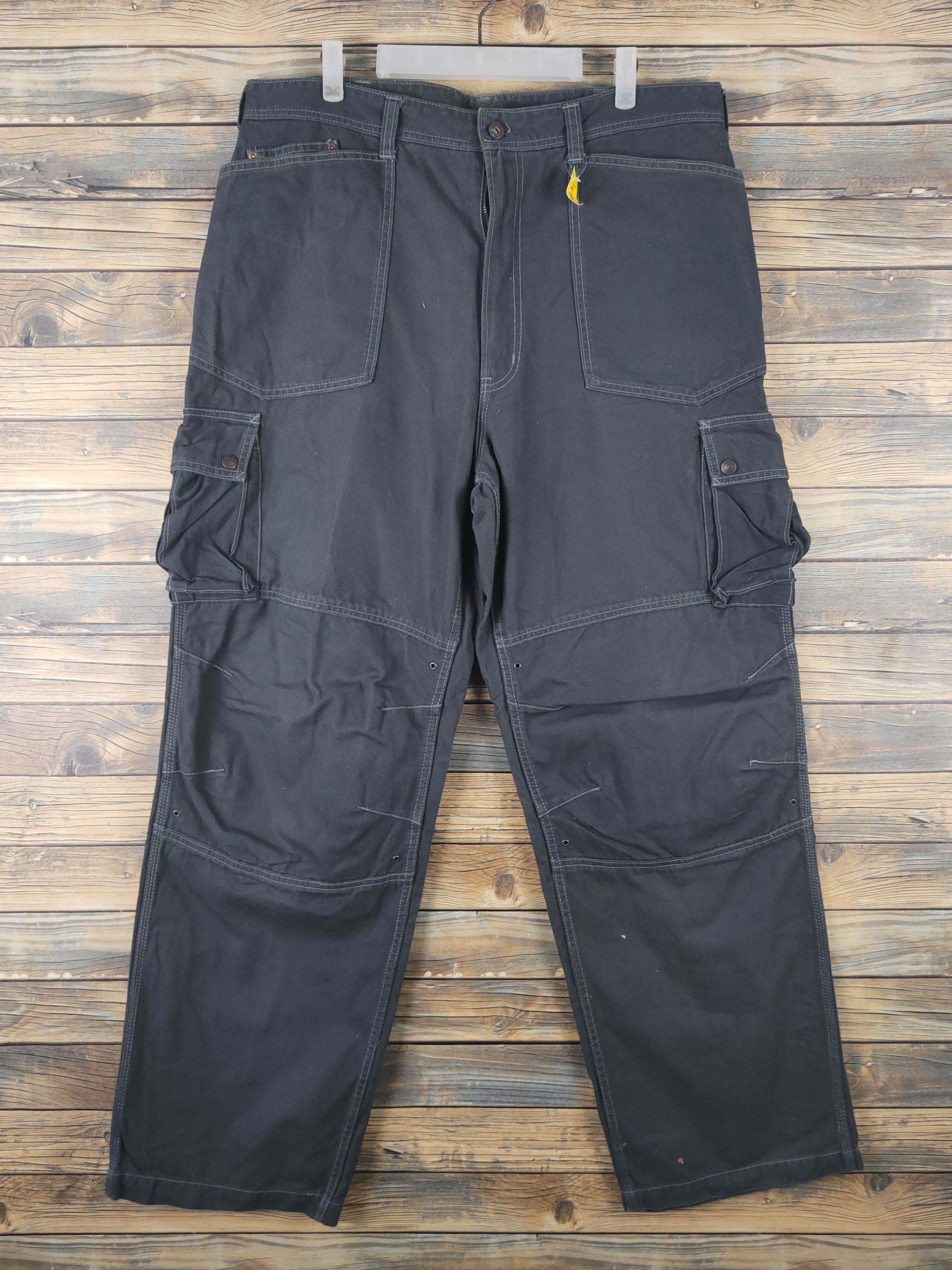 Japanese Brand DL Evenriver Dark Gray Multipocket Cargo Pants #1879 Size US 34 / EU 50 - 1 Thumbnail