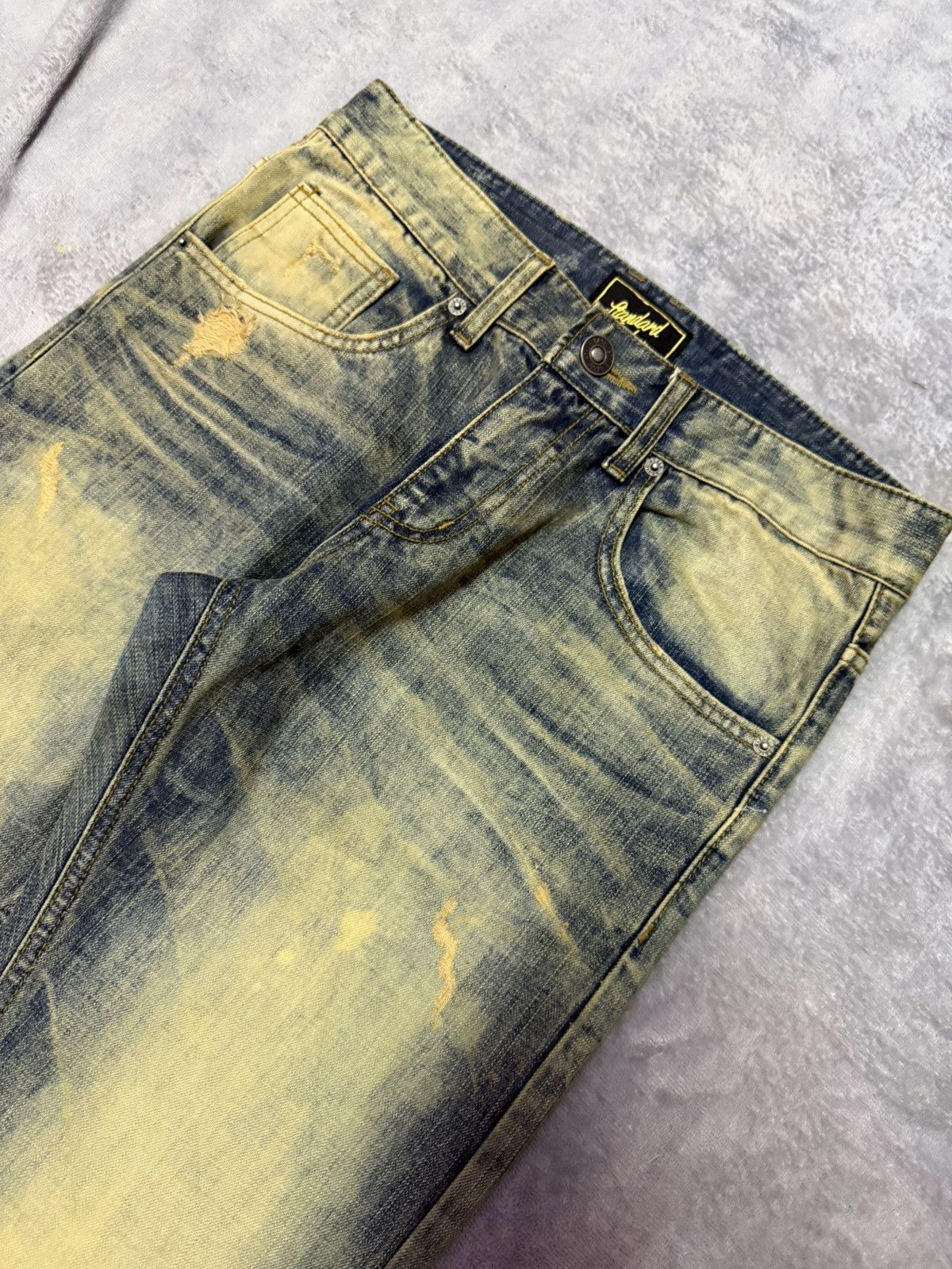 Hysteric Glamour Standard Number Japan Acid Mud Wash Straight Jeans Size US 30 / EU 46 - 5 Thumbnail