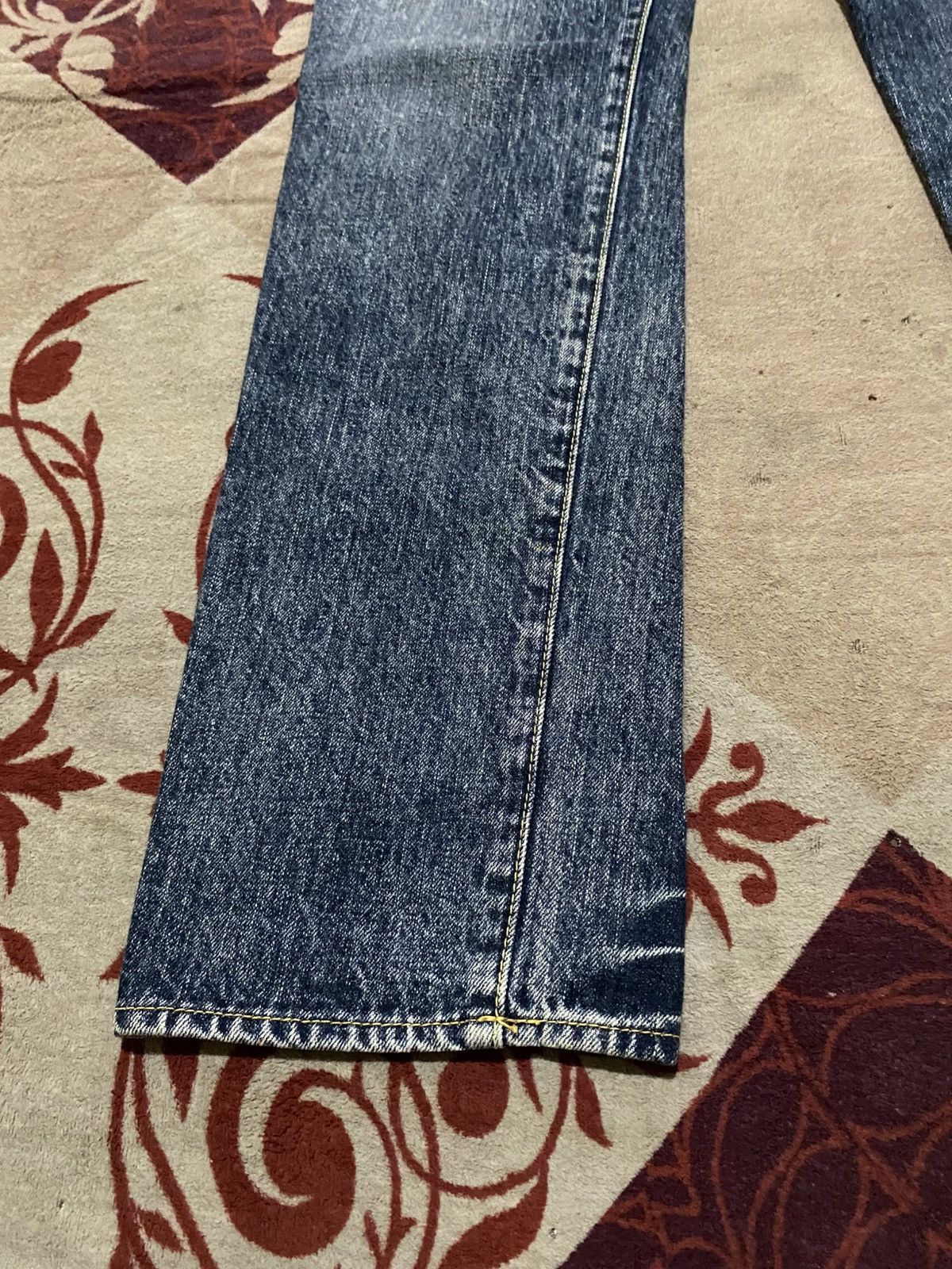 Japanese Brand Jhon Bull Flare Washed Denim Pants Size US 30 / EU 46 - 5 Thumbnail