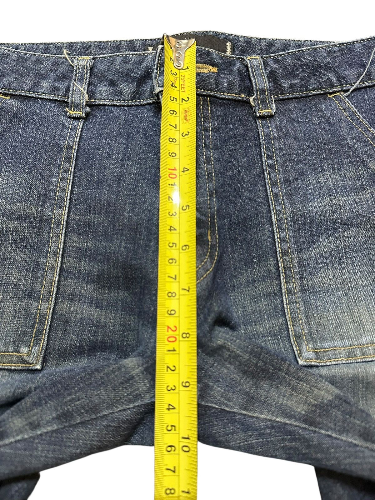 Hysteric Glamour Vintage Japanese Brand Faded Wash Style Flare Jeans Size US 30 / EU 46 - 15 Thumbnail