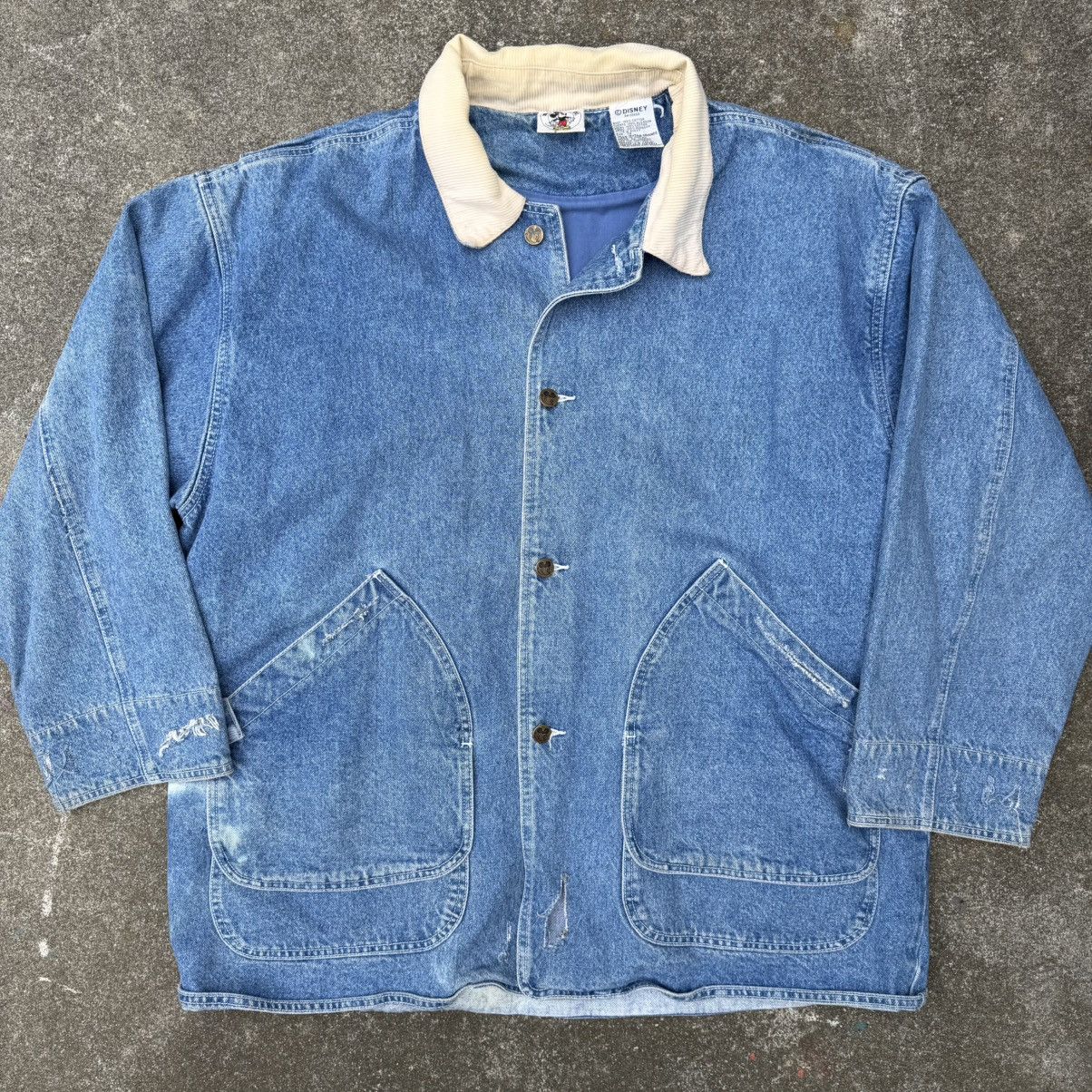 Disney 90s Disney Mickey Mouse blue denim jacket XLarge Size US XL / EU 56 / 4 - 4 Thumbnail