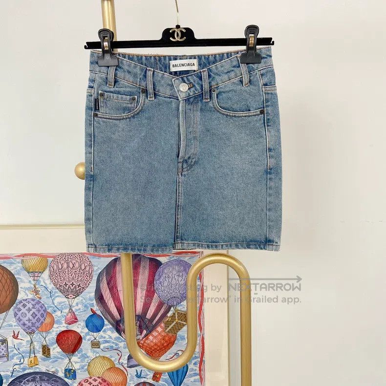Balenciaga Balenciaga Denim Skirt Size 35" - 1 Thumbnail