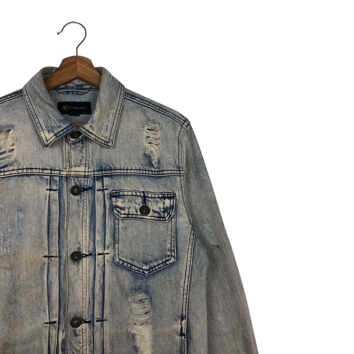 Japanese Brand 📌Distressed Biker Denim Jacket Punk Style INC Issey Miyake Size US S / EU 44-46 / 1 - 7 Thumbnail