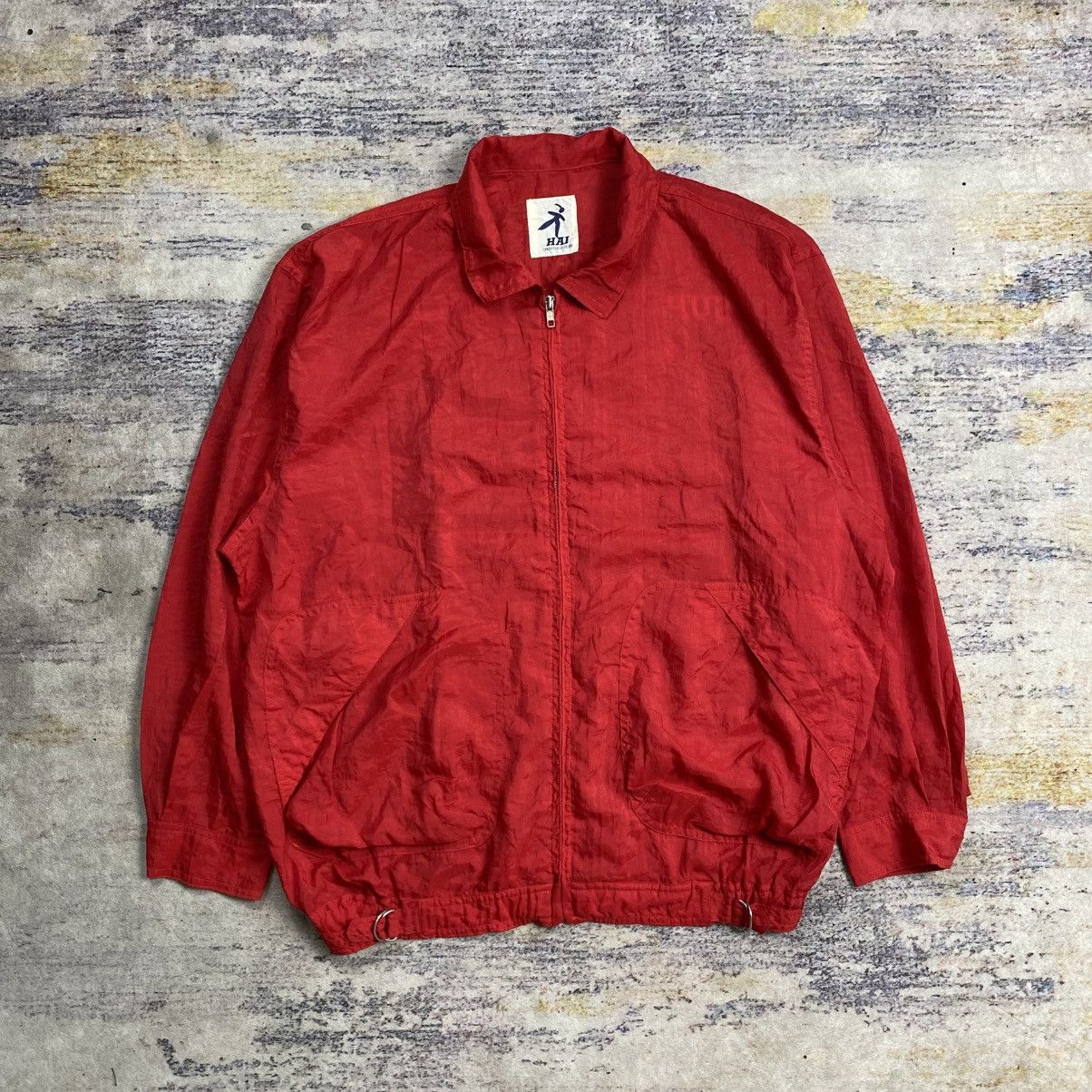 Hai Sporting Gear × Issey Miyake Vintage 90s Hai sporting gear big logo embroidery jacket Size US L / EU 52-54 / 3 - 2 Thumbnail