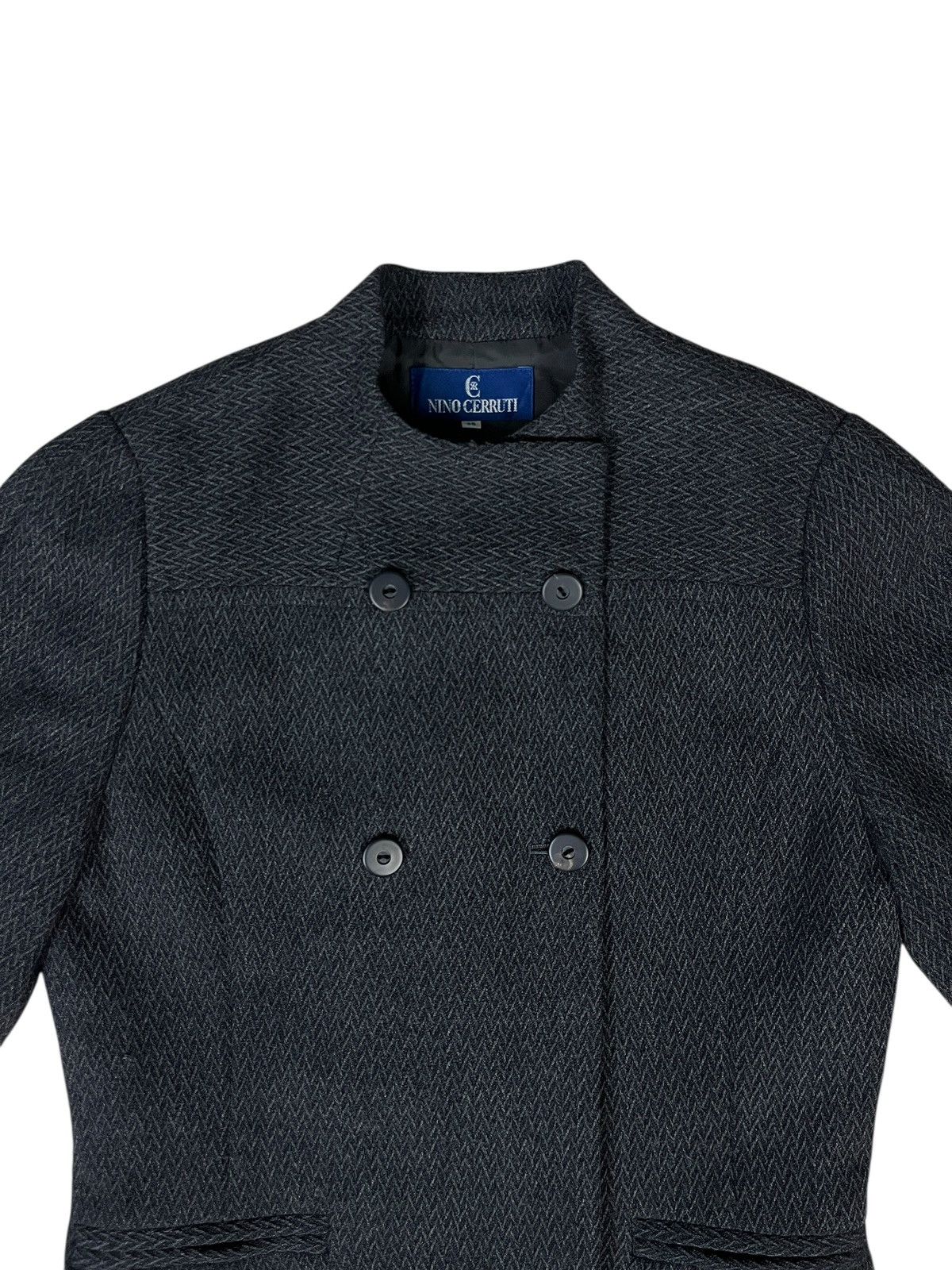 Cerruti 1881 × Vintage Nino Cerruti Made in Japan Double Breasted Twill Jacket Size S / US 4 / IT 40 - 3 Thumbnail