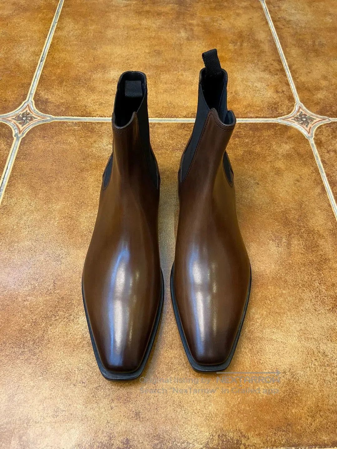 Berluti Brown Leather Chelsea Boots Size 7. Size US 7 / EU 40 - 2 Thumbnail