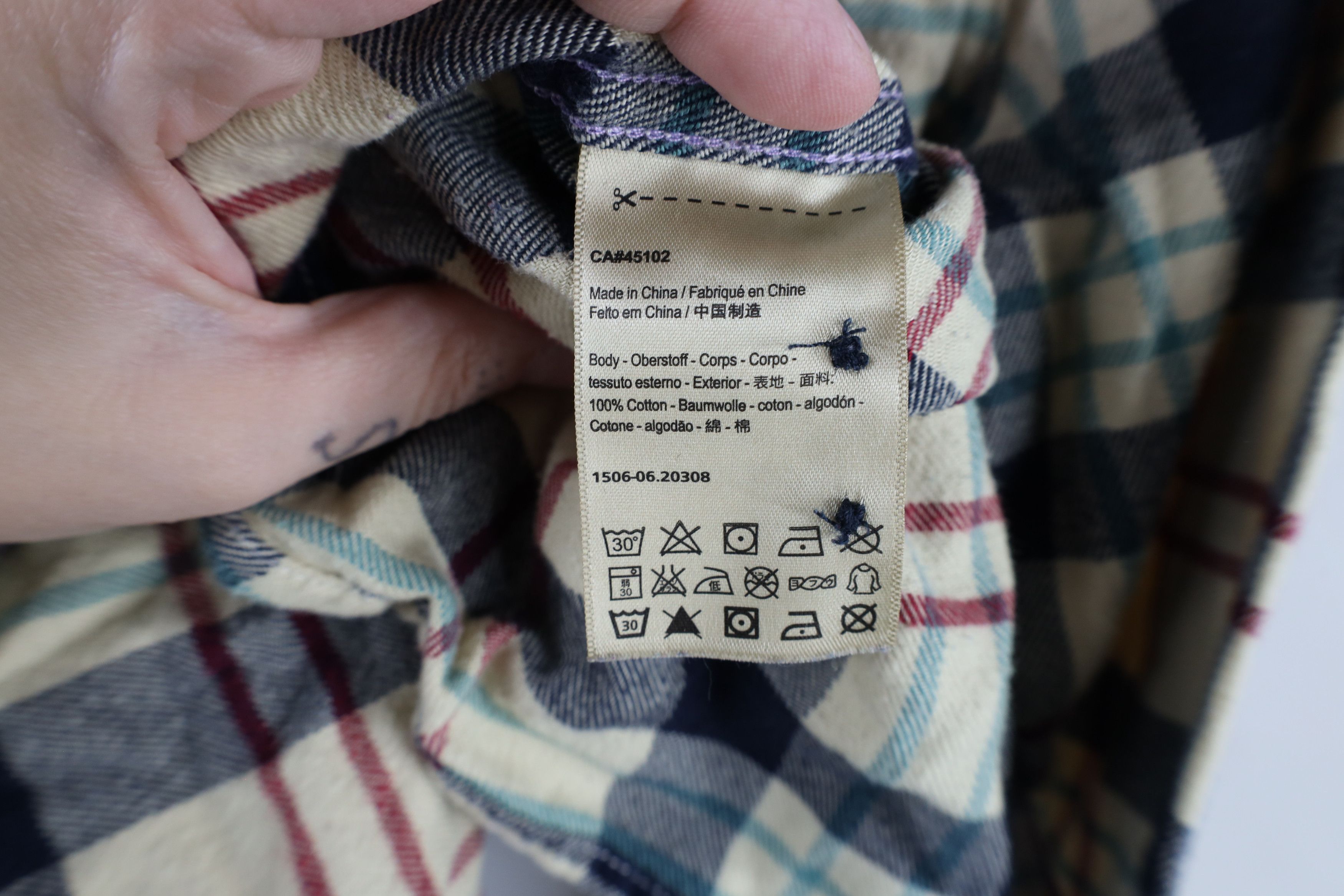 Scotch & Soda × Vintage Scotch & Soda Vintage Blauw Amsterdam Flannel Button Shirt Size US S / EU 44-46 / 1 - 8 Thumbnail