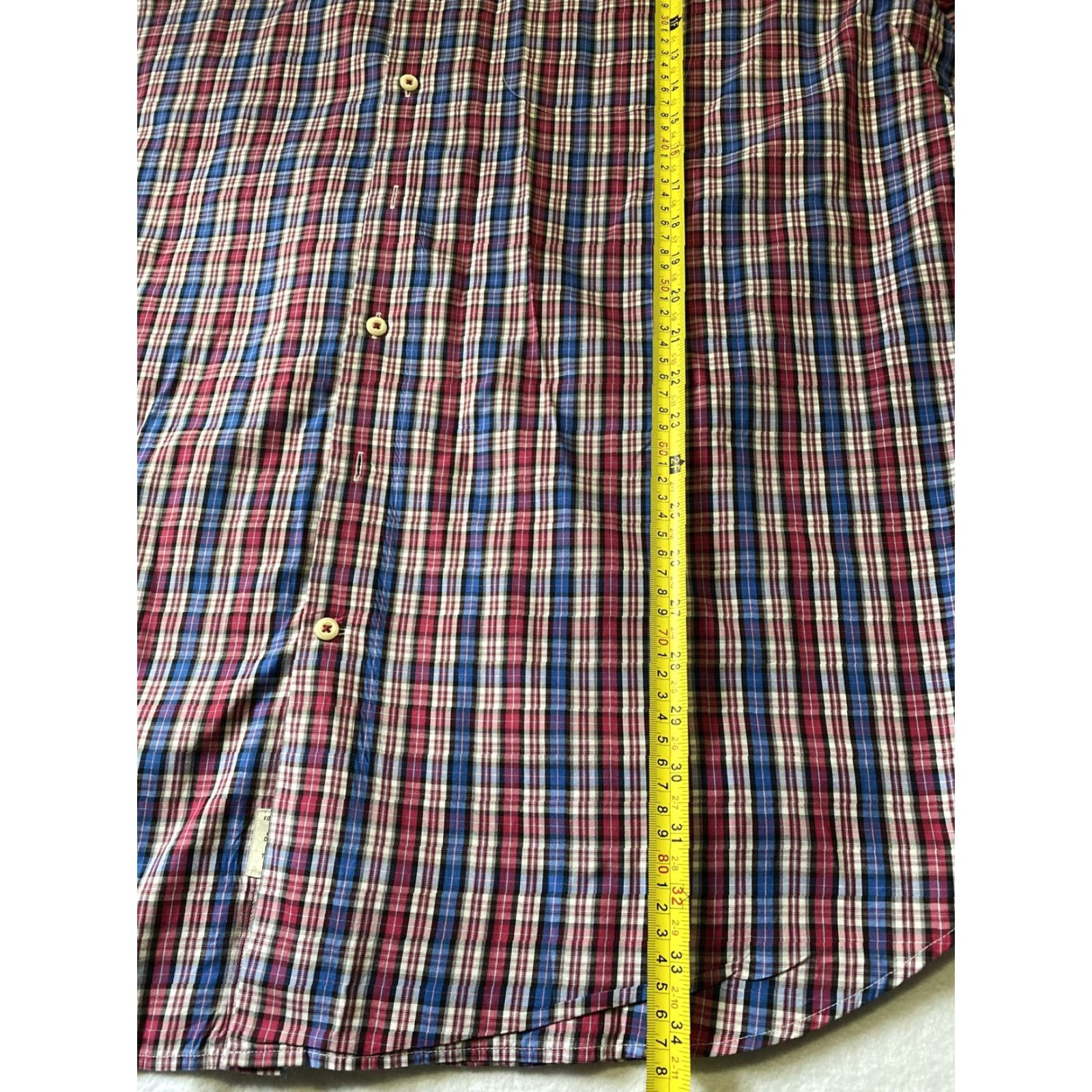 Peter Millar Peter Millar Button Down Dress Shirt Men’s XL Red Plaid Long Sleeve Button-Down Collar/XL/Multicolor Size 46R - 6 Thumbnail