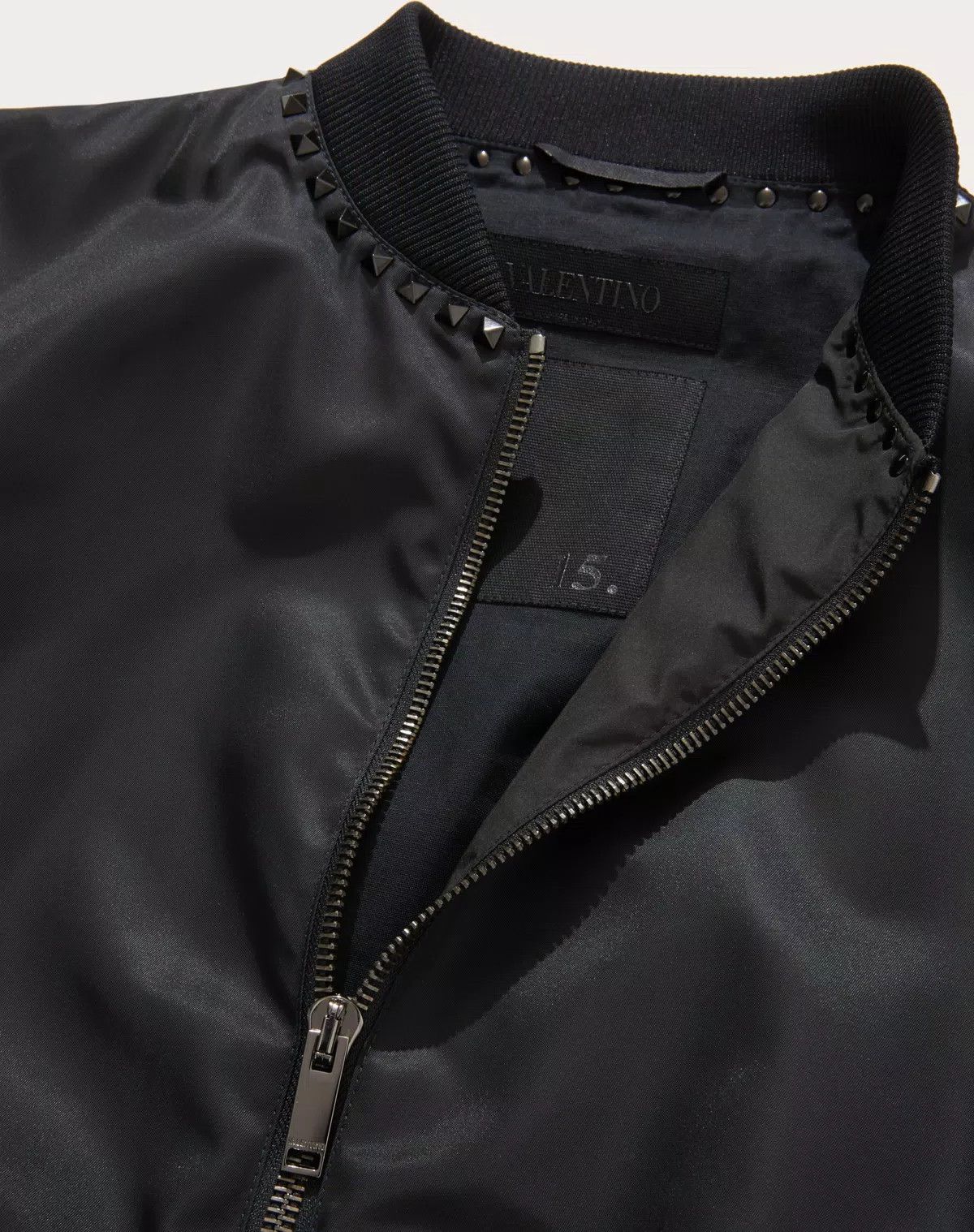 Valentino oc11z0625 Nylon Bomber Jacket in Black Size US M / EU 48-50 / 2 - 3 Thumbnail