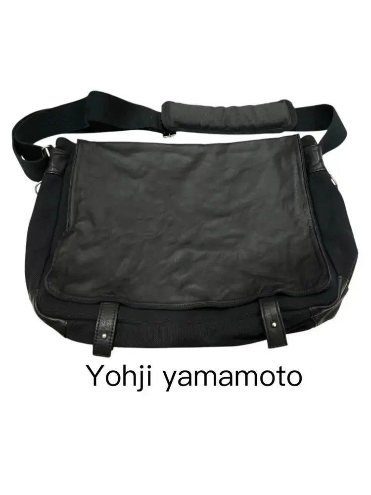 Yohji Yamamoto Yohji Yamamoto Ys Canvas & Leather Joint Messager Bag Size ONE SIZE - 1 Thumbnail
