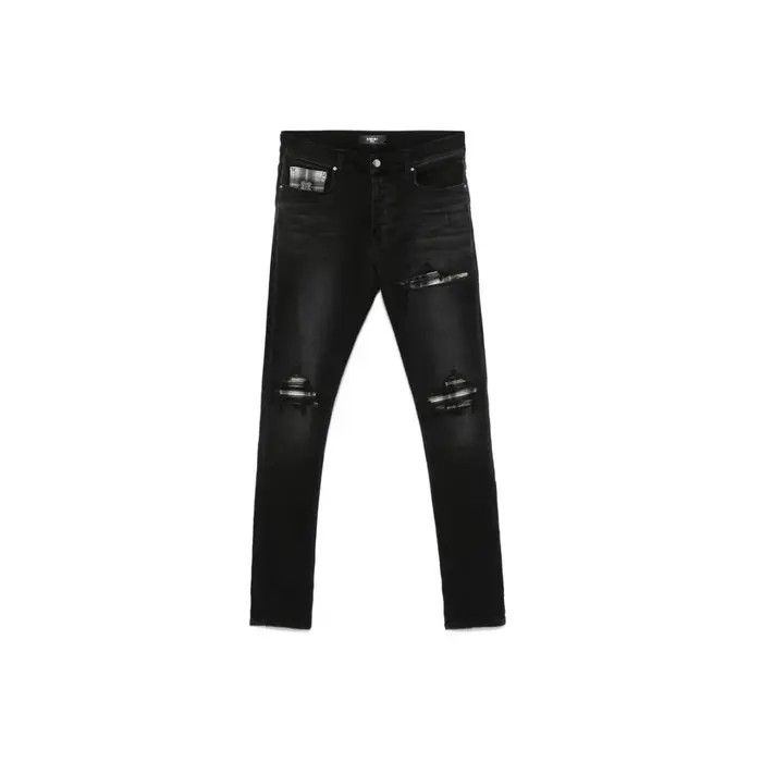 Amiri oc11z0326 MA Quad Plaid MX1 Jeans in Black Size US 33 - 1 Thumbnail