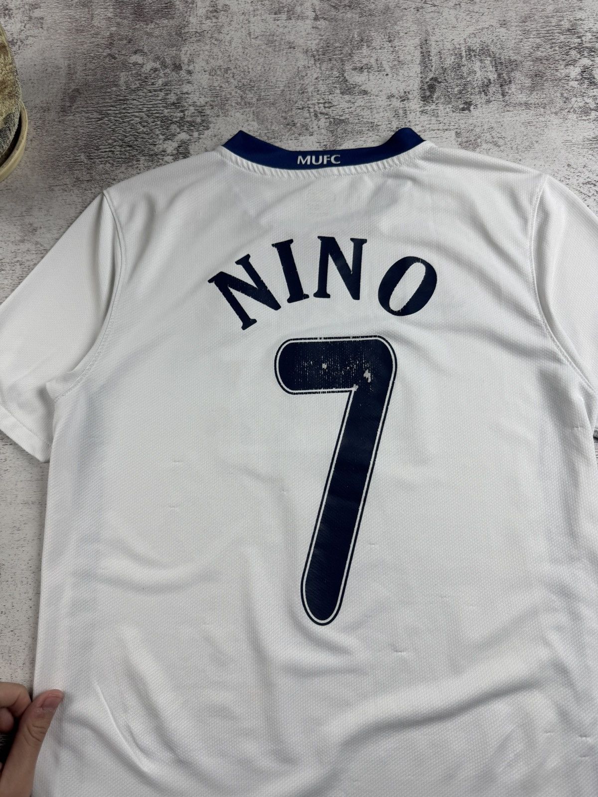 Nike Vintage Manchester United 2008/2010 White Soccer Football T Shirt Jersey Kit Size US S / EU 44-46 / 1 - 16 Thumbnail