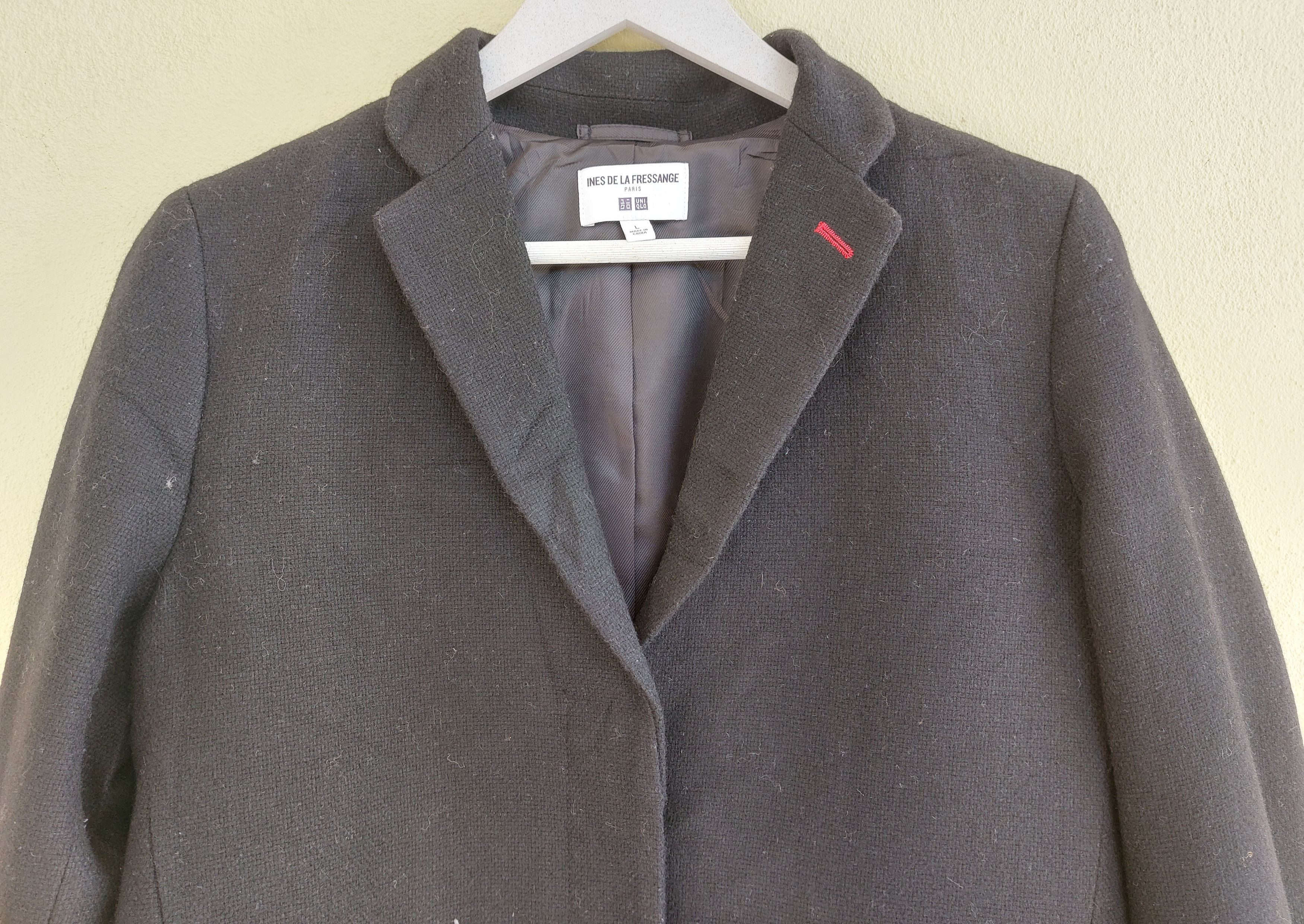 Uniqlo UNIQLO x INES DE LA FRESSANGE wool overcoat Size L / US 10 / IT 46 - 2 Thumbnail