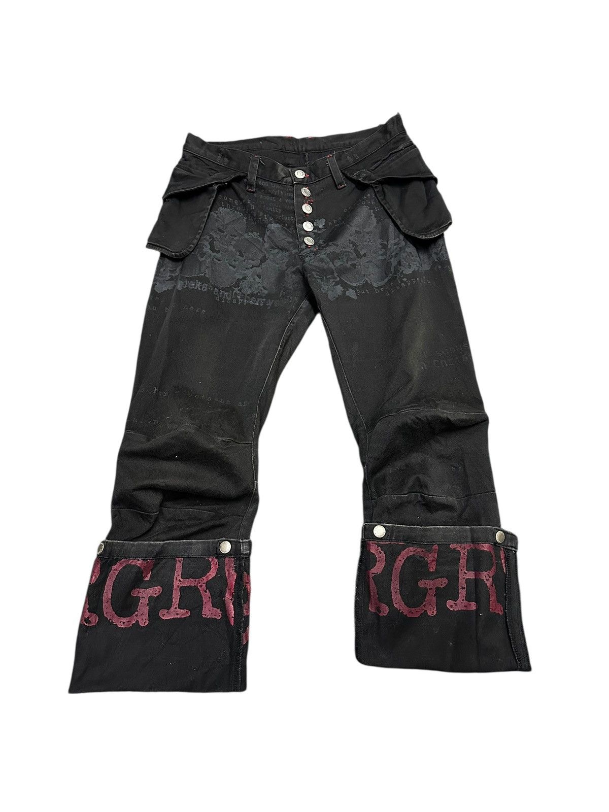 Seditionaries h.Anarchy Punk Bondage Flare Pant Size US 30 / EU 46 - 6 Thumbnail
