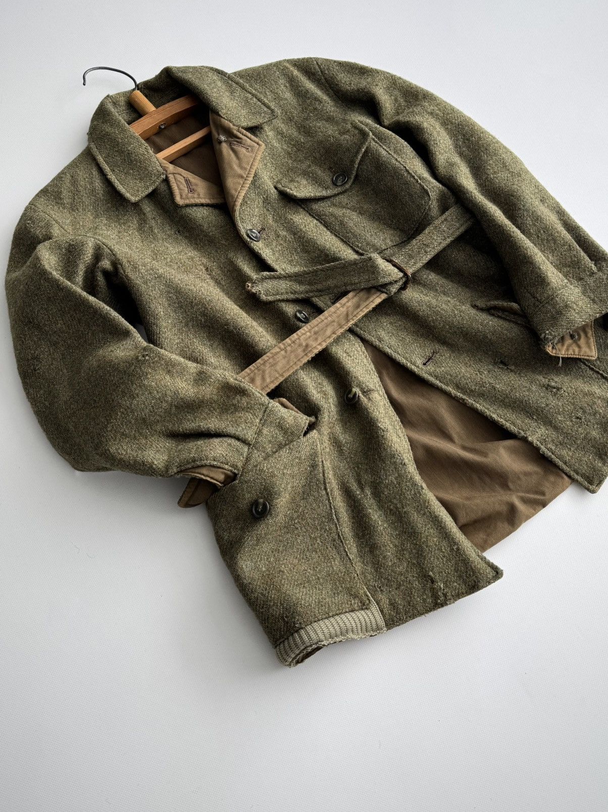 Vintage 1940s J.C.Cordings Reversible Hunting Belted Tweed Jacket Size US M / EU 48-50 / 2 - 3 Thumbnail
