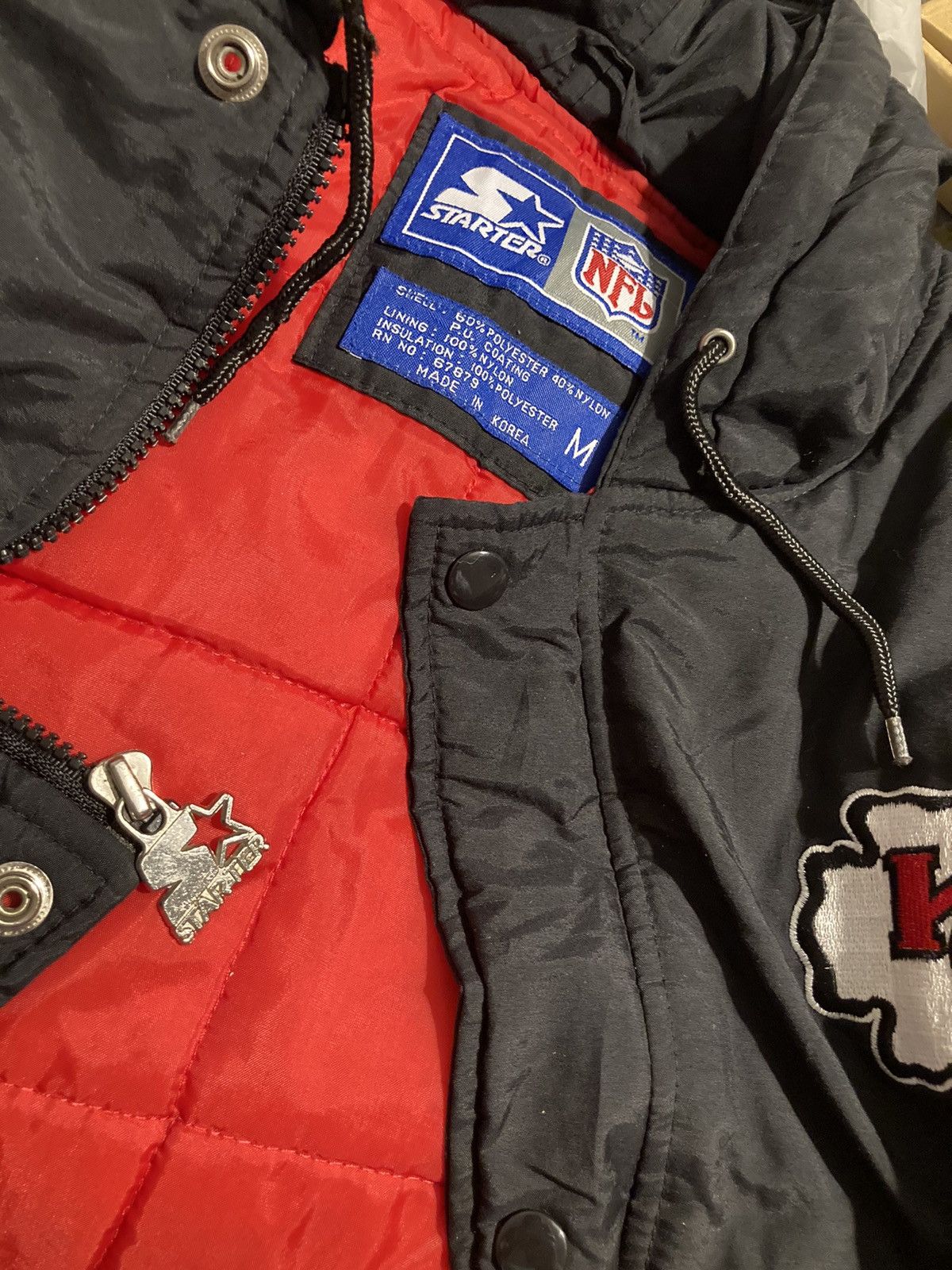 Starter × Stussy Kansas City Chiefs Vintage 90’s Starter Bomber Hooded Jacket Size US M / EU 48-50 / 2 - 7 Thumbnail