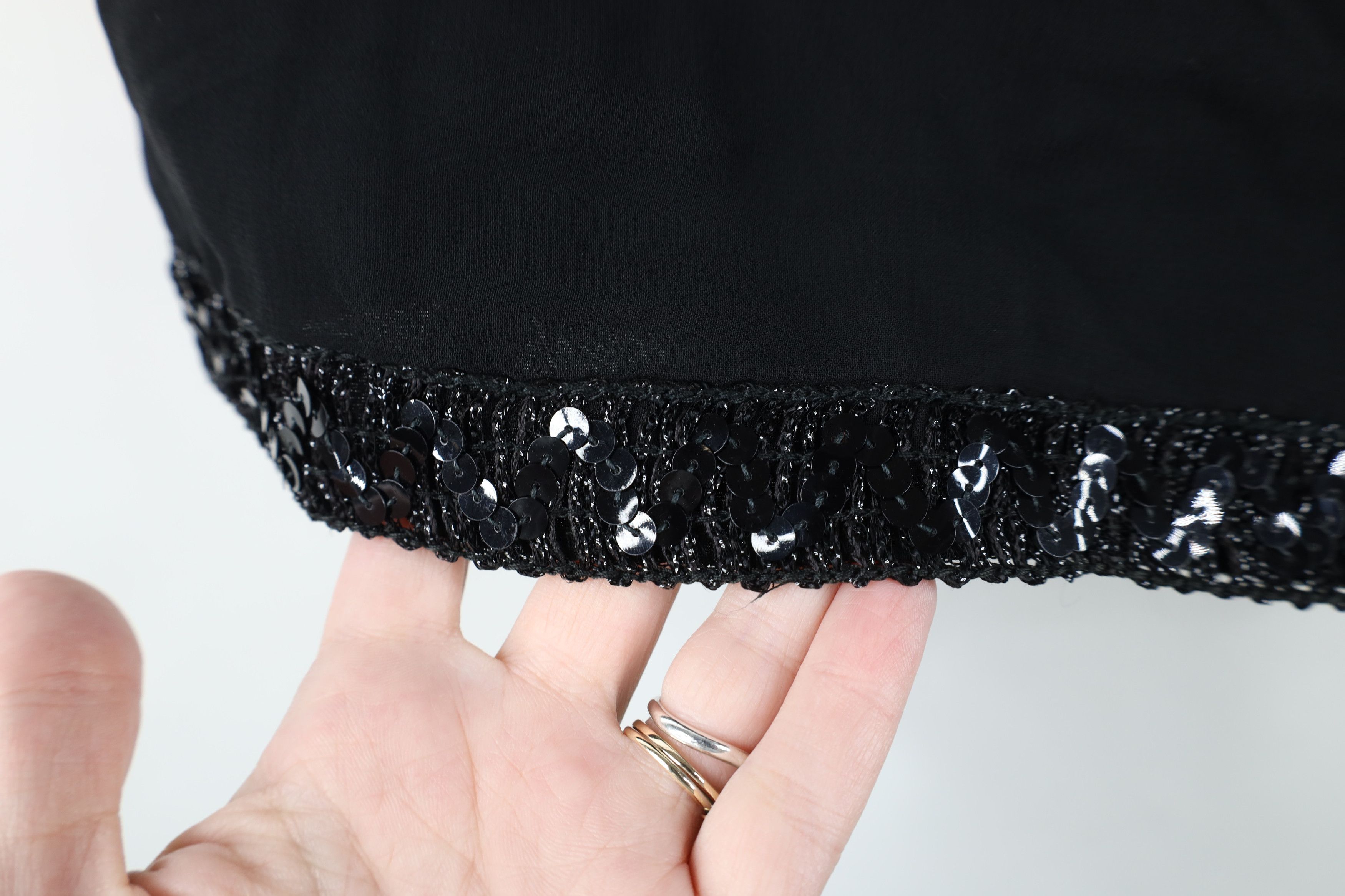 Vintage Vintage 80s 90s Streetwear Gabardine Sequin Button Shirt Size M / US 6-8 / IT 42-44 - 7 Thumbnail