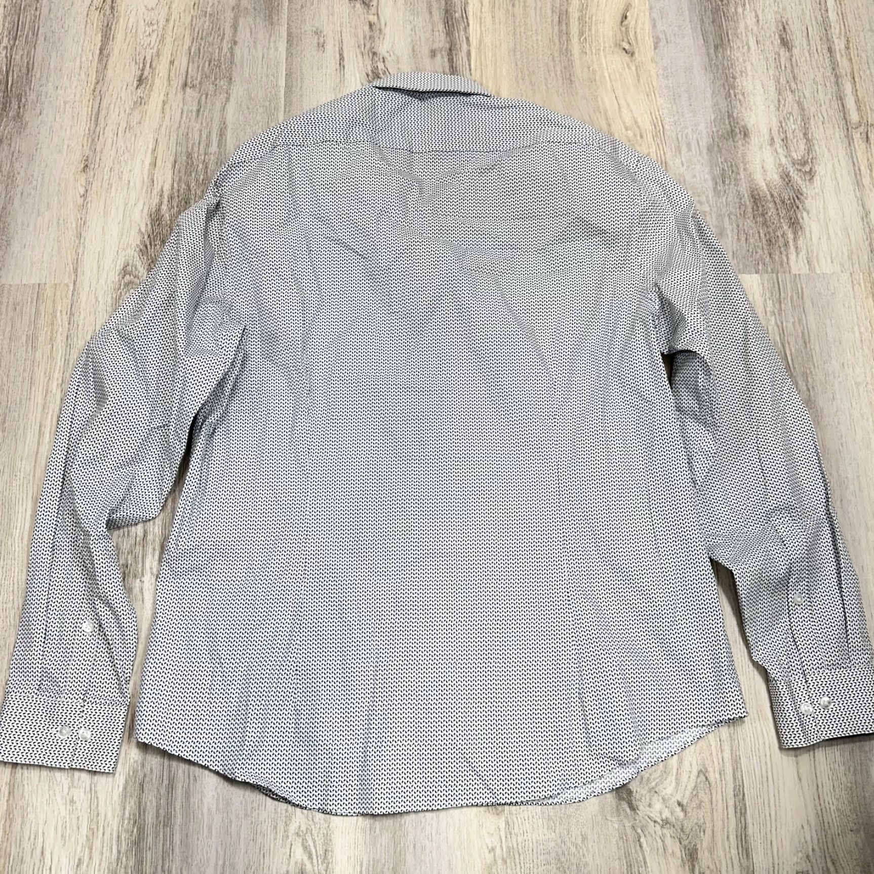Calvin Klein Calvin Klein Shirt Slim Stretch Long Sleeve Button-Up L Gray Mens XS-XL Style: 16-16.5 Size US L / EU 52-54 / 3 - 3 Thumbnail