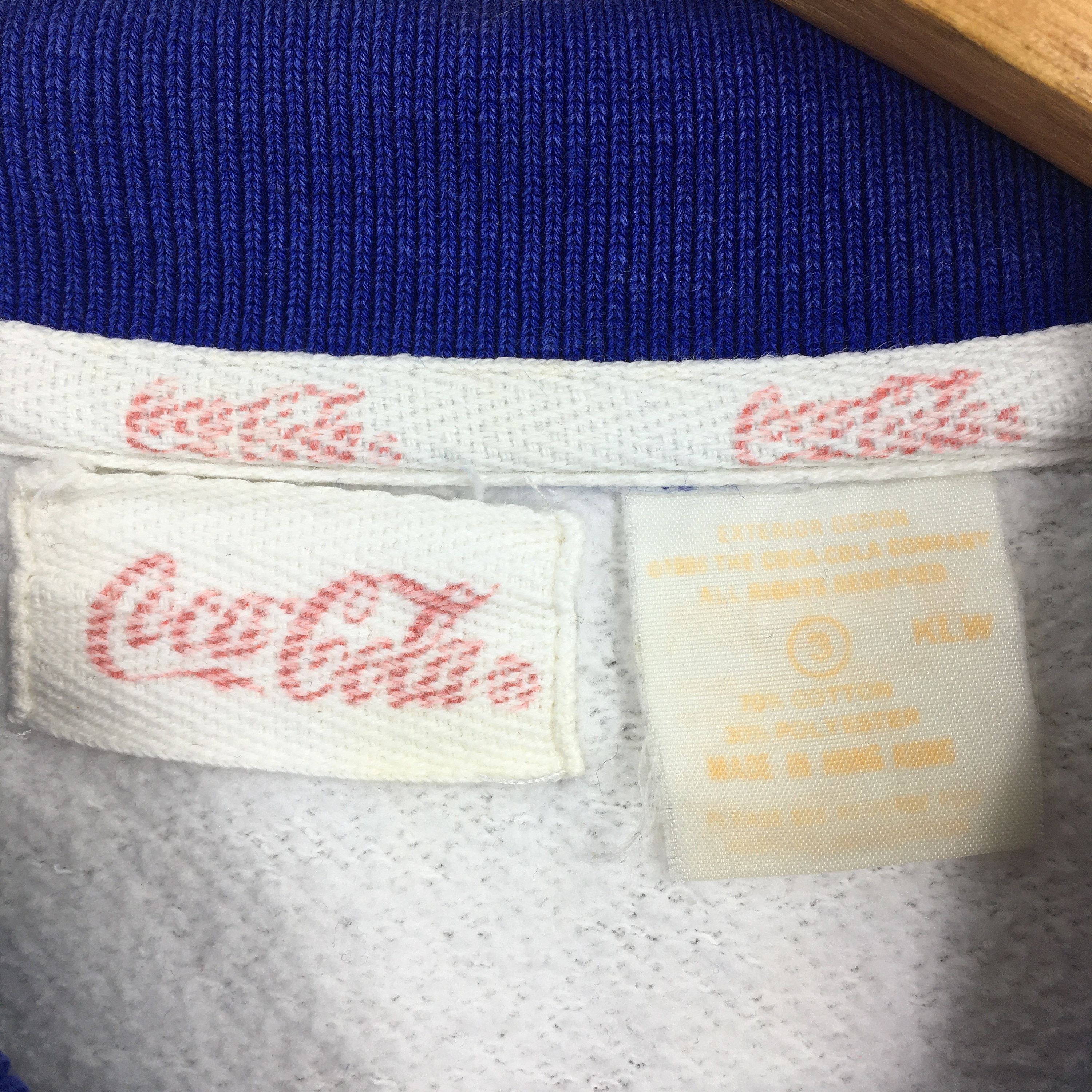 Coca Cola × Vintage Vintage 90s Coca Cola Collar Sweatshirt Medium Size US M / EU 48-50 / 2 - 6 Thumbnail