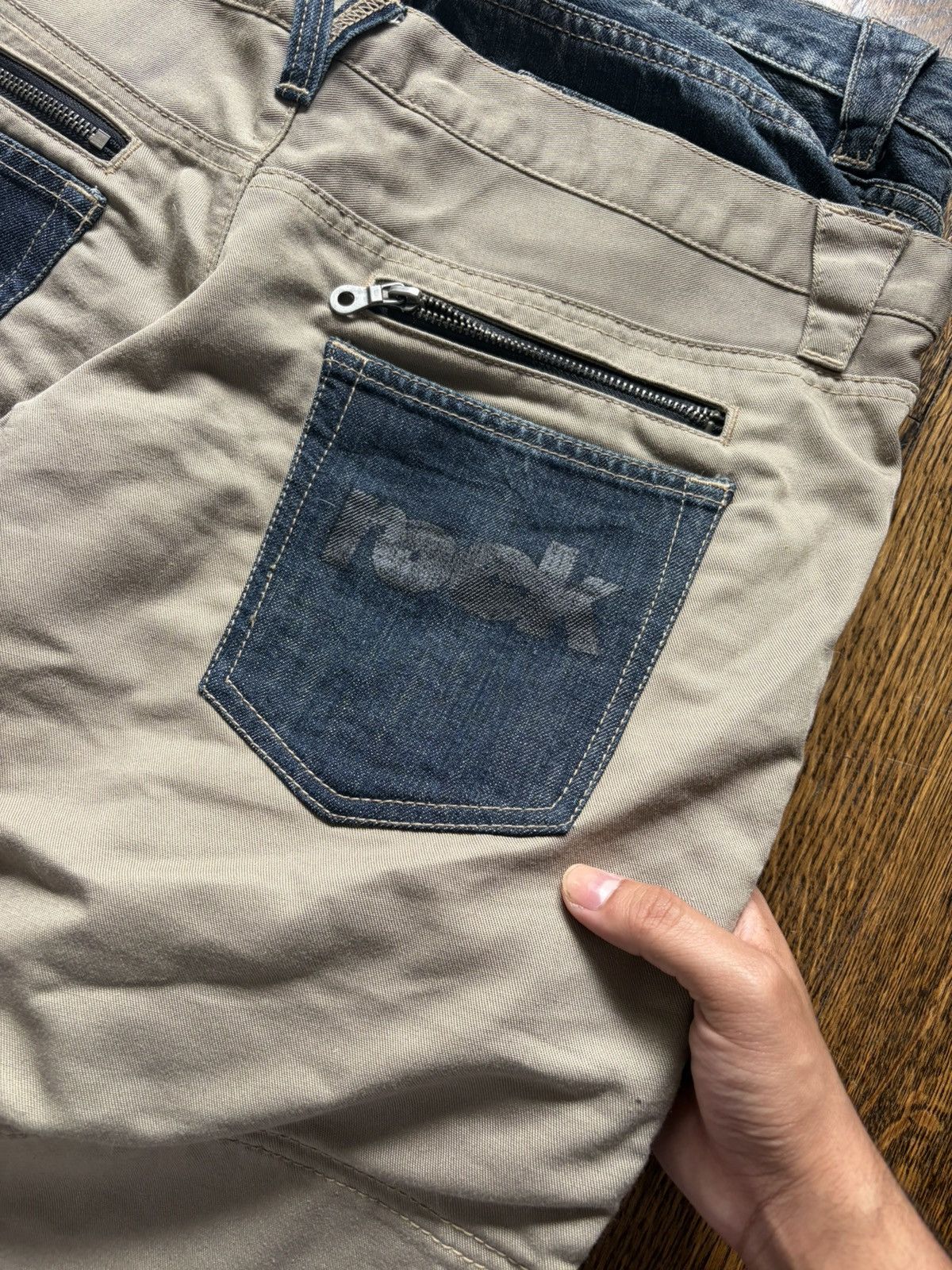 PPFM PPFM Double waisted khaki dark wash denim jeans Size US 32 / EU 48 - 8 Thumbnail