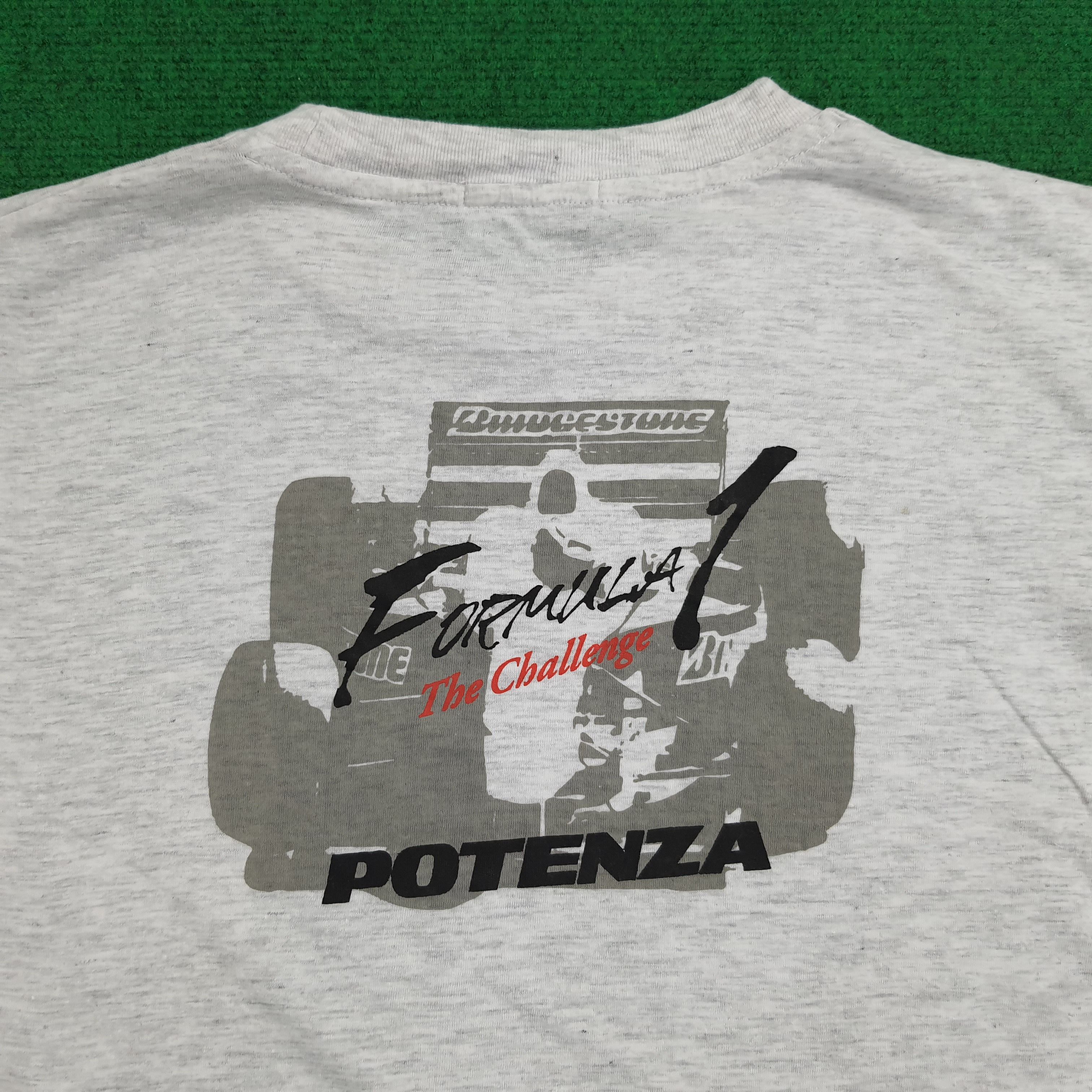 Japanese Brand × Vintage Vintage POTENZA Formula 1 The Challange Tshirt Size US L / EU 52-54 / 3 - 2 Thumbnail