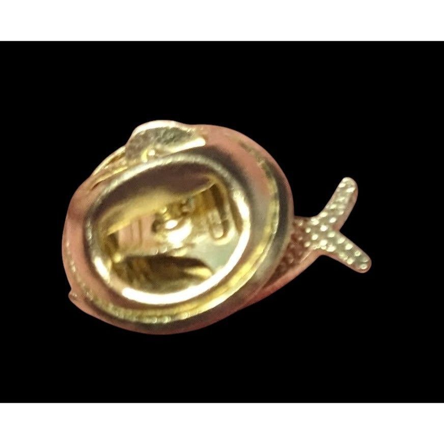 Other Minimalist Ichthus Jesus Fish Gold Tone Lapel Pin Size ONE SIZE - 2 Thumbnail