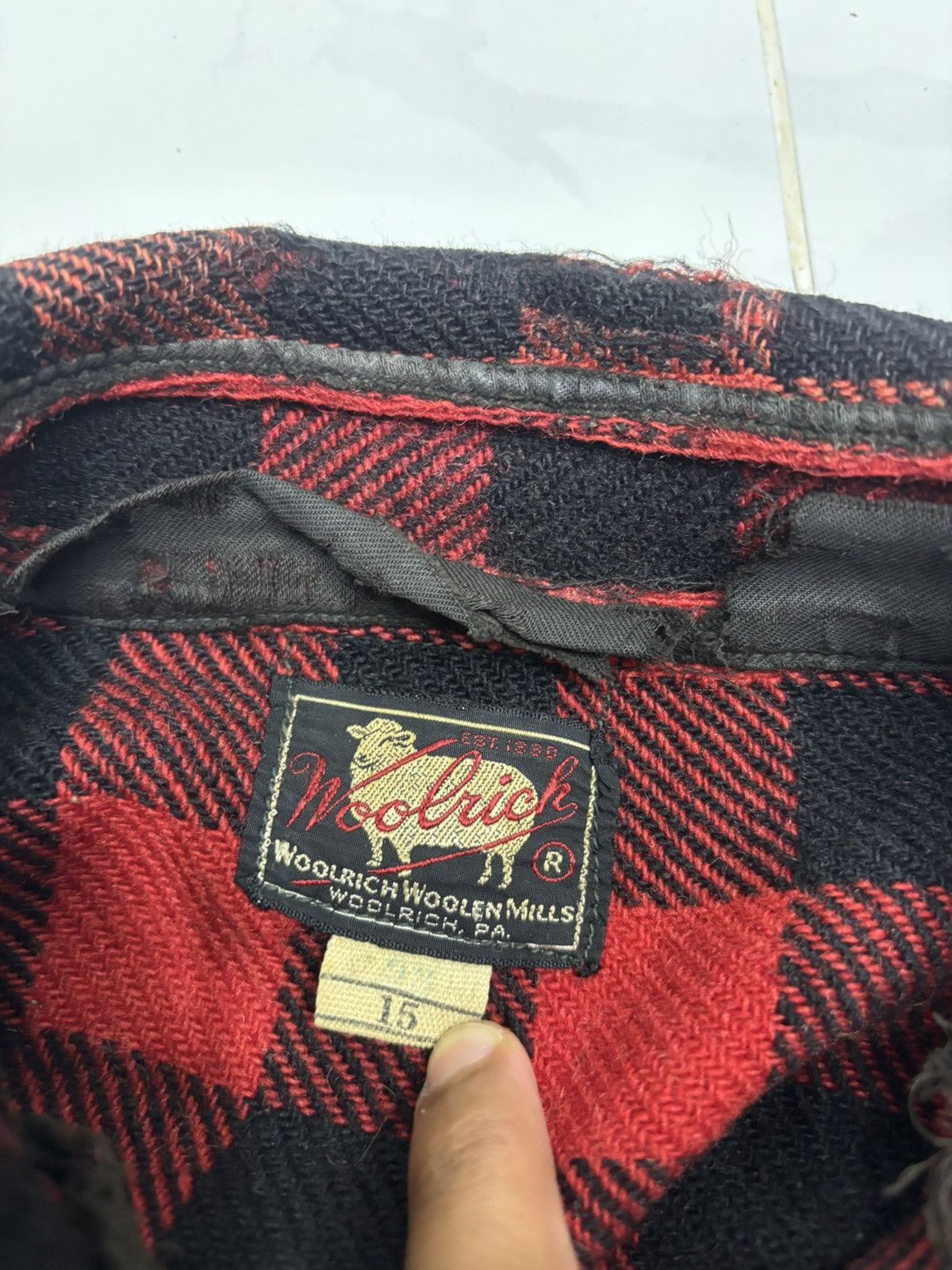 Woolrich Woolen Mills 🔥60/70s WOOLRICH WOOLEN MILLS CHECKERED WOOL FLANNEL Size US M / EU 48-50 / 2 - 10 Thumbnail