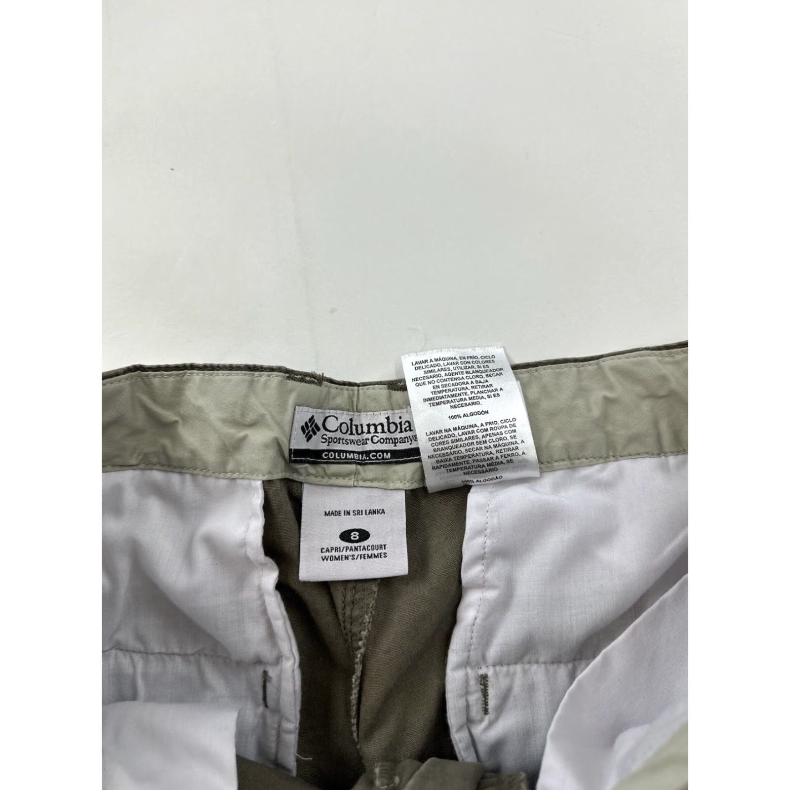 Vintage Columbia Hiking Capri Pants Womens 8 Regular Brown -2 Size 30" / US 8 / IT 44 - 4 Thumbnail