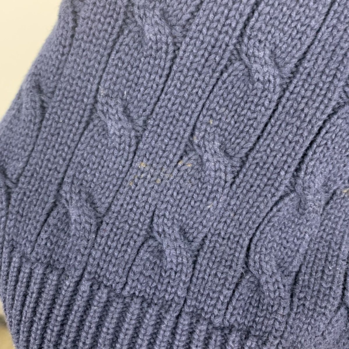 Ralph Lauren Sport Vintage Ralph Lauren Sport Cable Knit Cardigan Navy Blue XS Size XS / US 0-2 / IT 36-38 - 13 Thumbnail